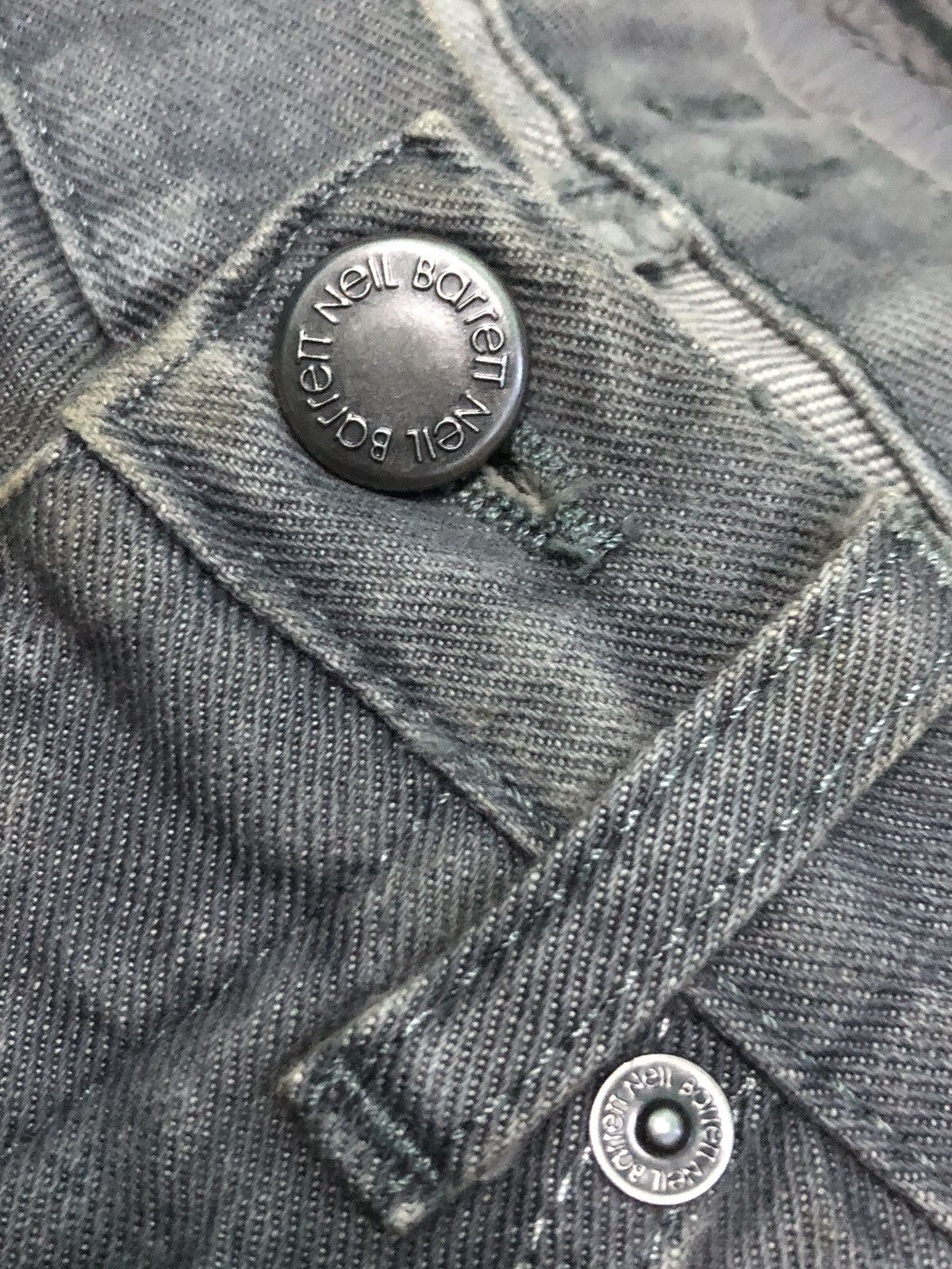 Designer × Neil Barrett × Vintage VINTAGE NEIL BARRET BUCKLE BACK DISTRESSED DENIM JEANS Size US 30 / EU 46 - 6 Thumbnail