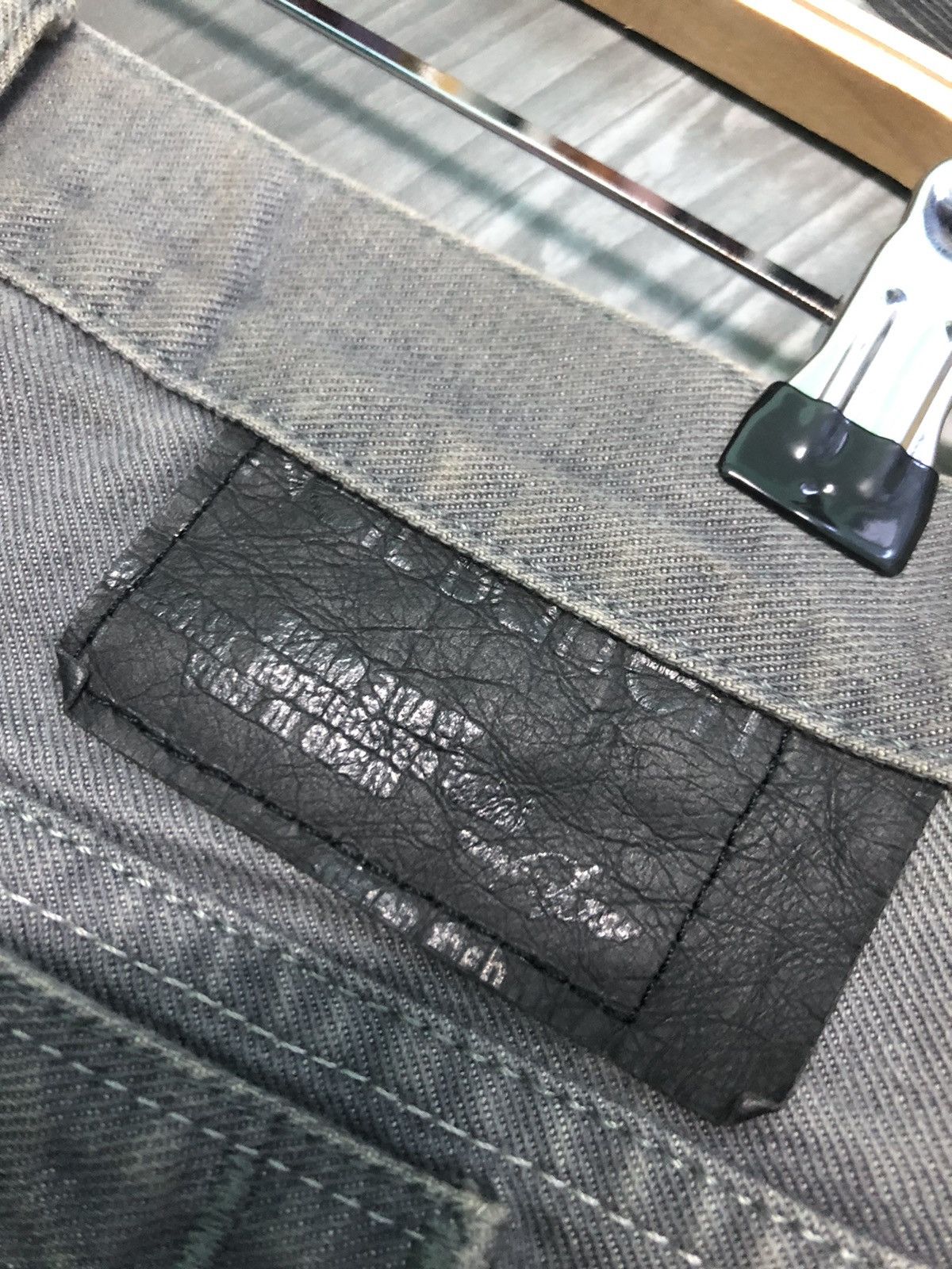 Designer × Neil Barrett × Vintage VINTAGE NEIL BARRET BUCKLE BACK DISTRESSED DENIM JEANS Size US 30 / EU 46 - 12 Thumbnail