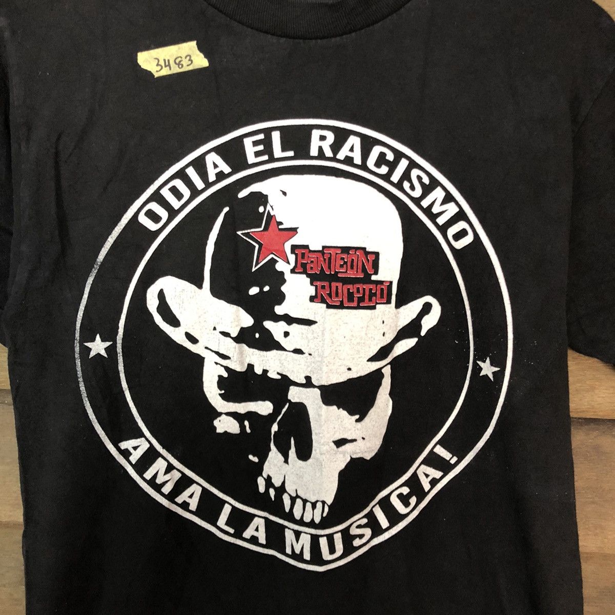 Band Tees Panteon Rococo Odia El Racismo Black Tshirt #3483 Size US S / EU 44-46 / 1 - 8 Thumbnail