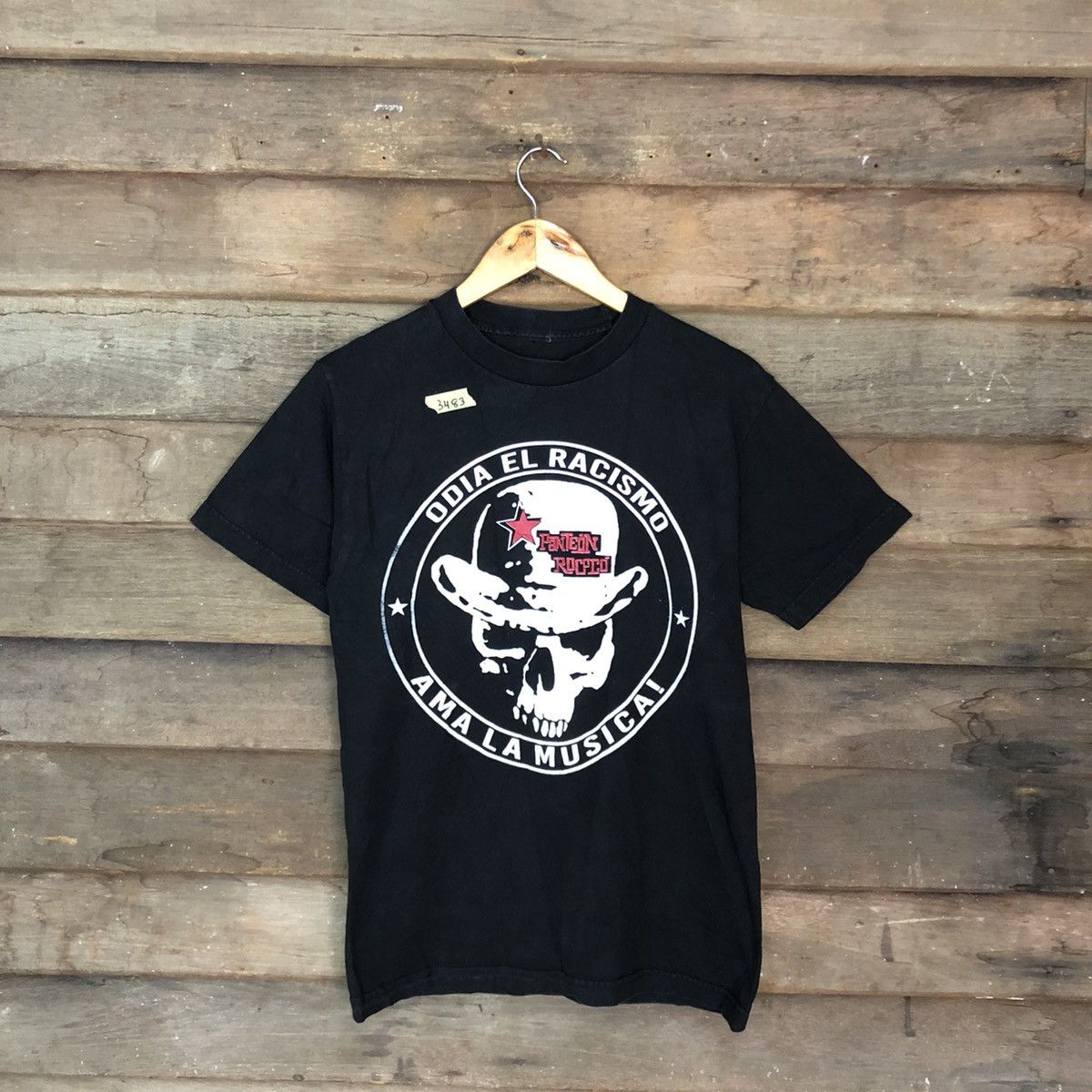 Band Tees Panteon Rococo Odia El Racismo Black Tshirt #3483 Size US S / EU 44-46 / 1 - 3 Thumbnail