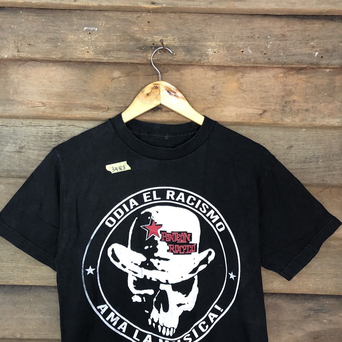 Band Tees Panteon Rococo Odia El Racismo Black Tshirt #3483 Size US S / EU 44-46 / 1 - 7 Thumbnail