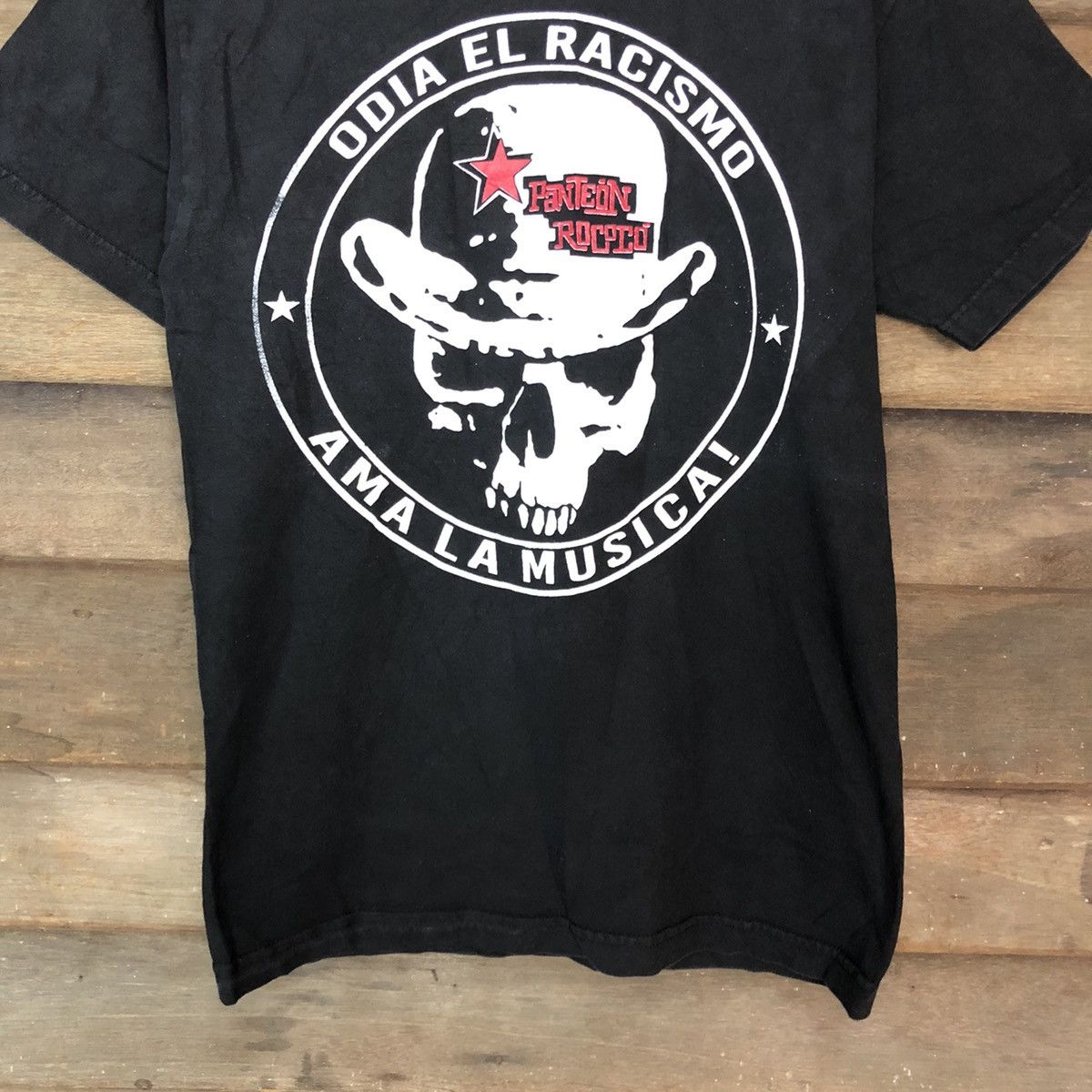 Band Tees Panteon Rococo Odia El Racismo Black Tshirt #3483 Size US S / EU 44-46 / 1 - 6 Thumbnail