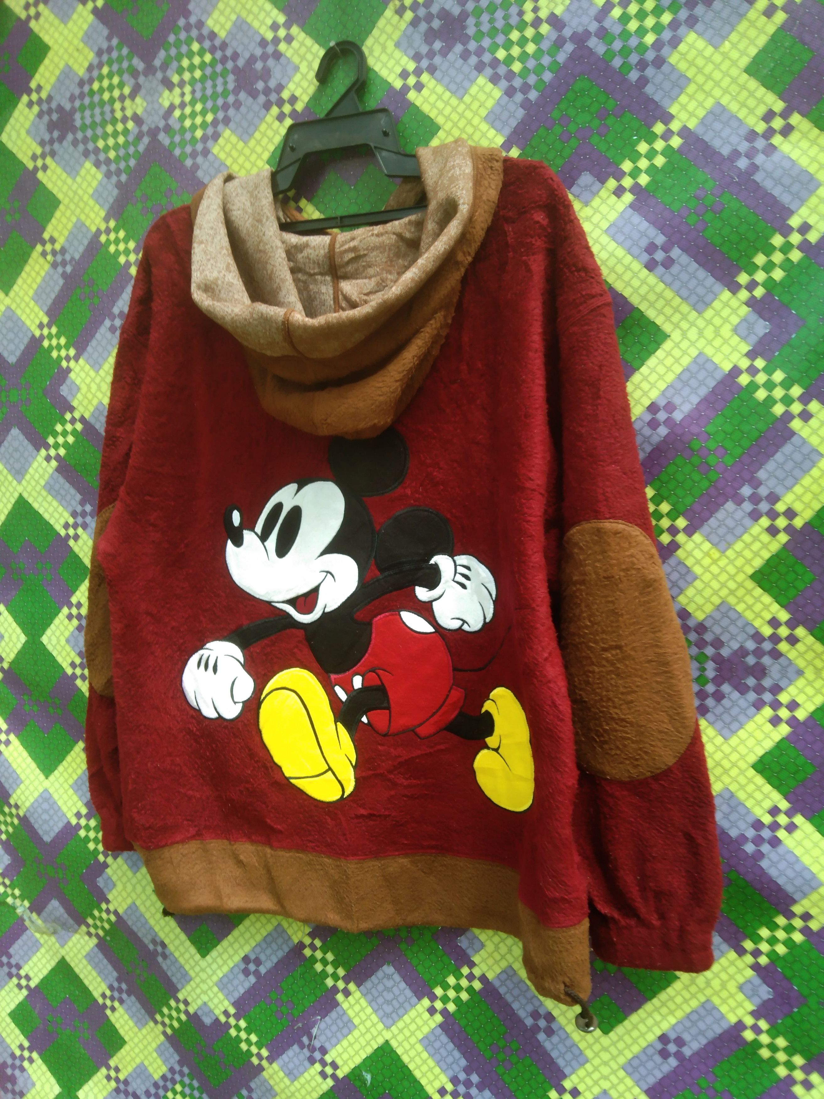 Pre-owned Mickey Mouse Fall Winter  Men's Fleece Hoodie (size Large) In Multicolor