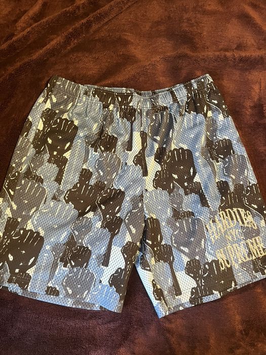 Supreme best sale camo shorts