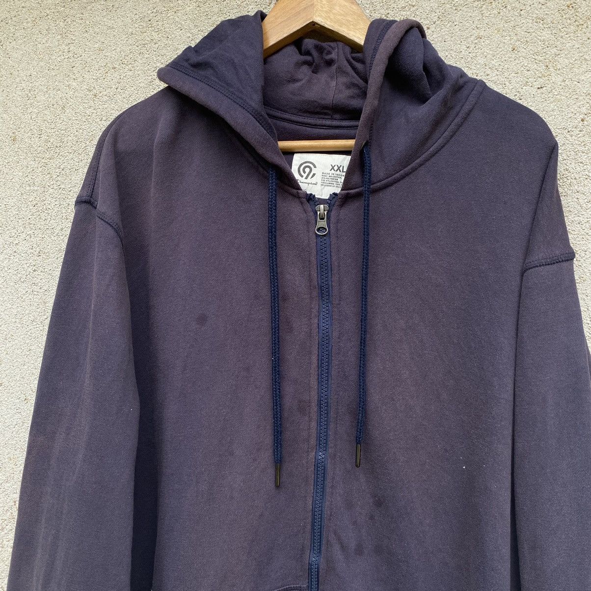 Champion 💥SICK💥Thrashed Faded Champion Zipper ERD GRUNGE Hoodie Size US XXL / EU 58 / 5 - 4 Thumbnail
