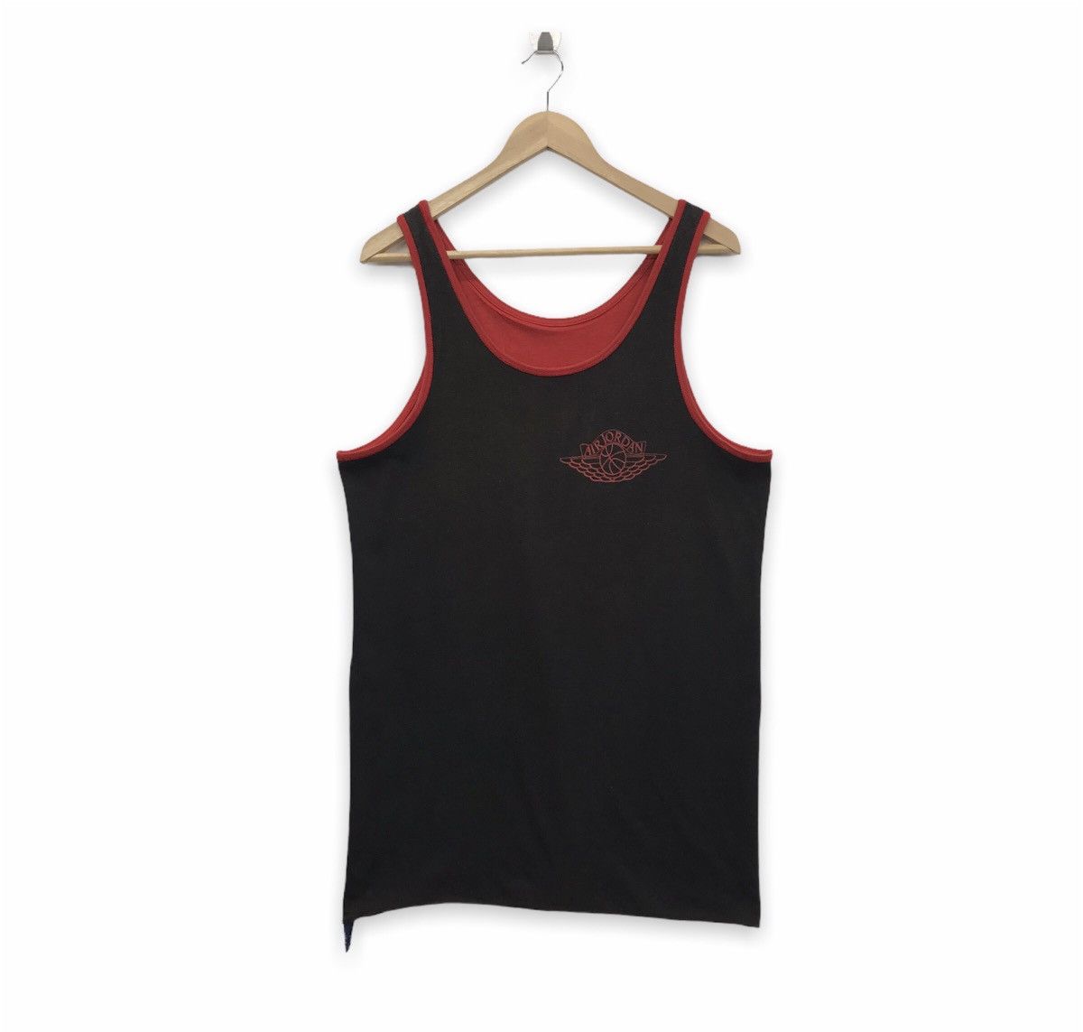 Nike × Vintage Rare!! Vintage Nike Air Jordan Tank Top Reversible Tee 80s Size US M / EU 48-50 / 2 - 2 Thumbnail
