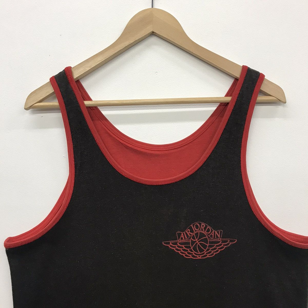 Nike × Vintage Rare!! Vintage Nike Air Jordan Tank Top Reversible Tee 80s Size US M / EU 48-50 / 2 - 11 Thumbnail