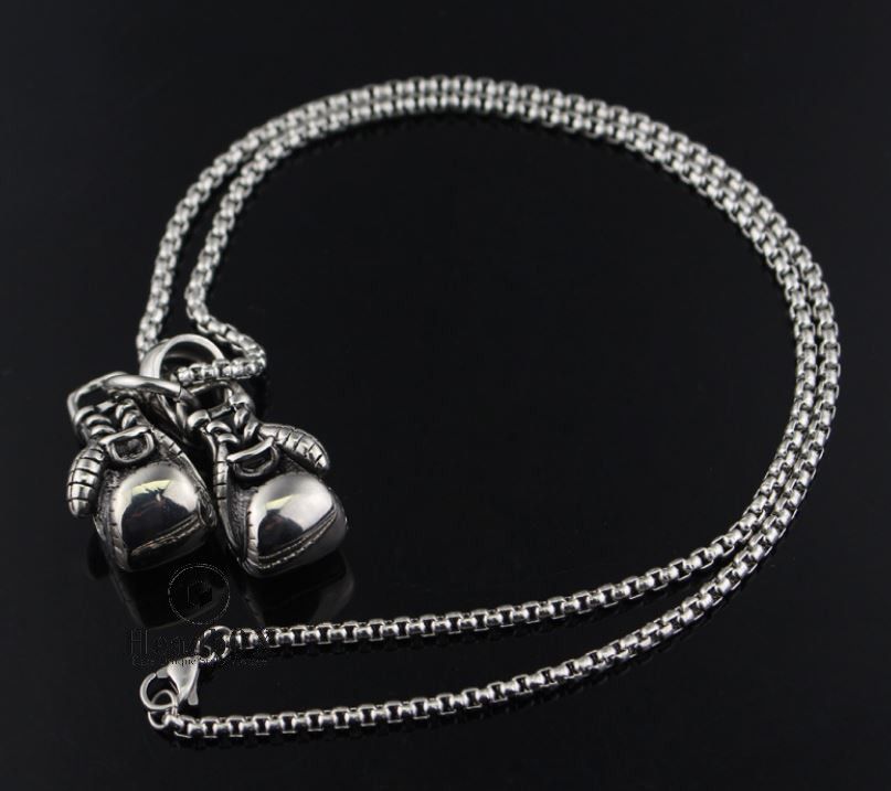 Jewelry Mini Boxing Glove Necklace Size ONE SIZE - 1 Thumbnail