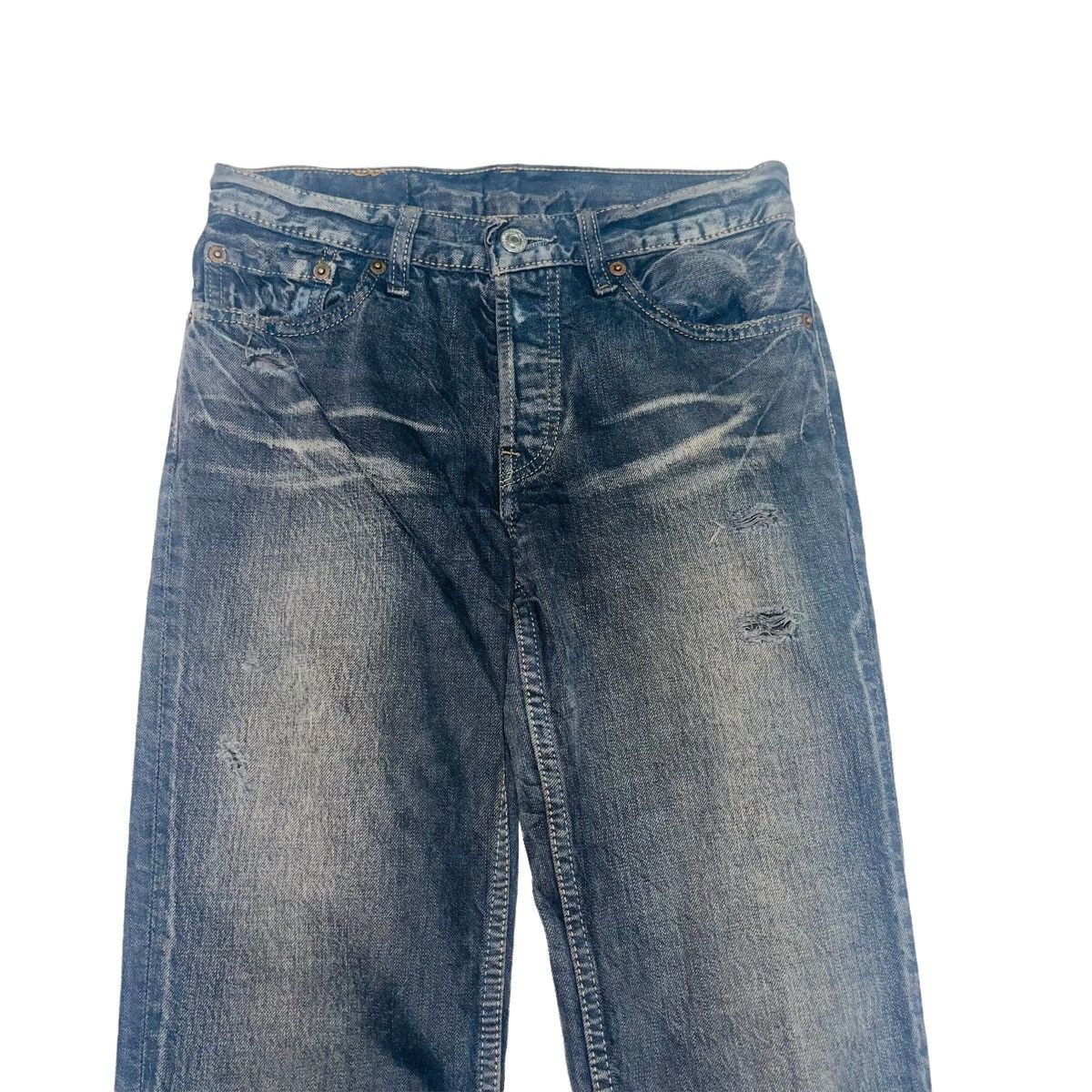 Levi's × Vintage Vintage Levi's 501 Charcoal Denim Jeans 27x31 Size US 27 - 3 Thumbnail