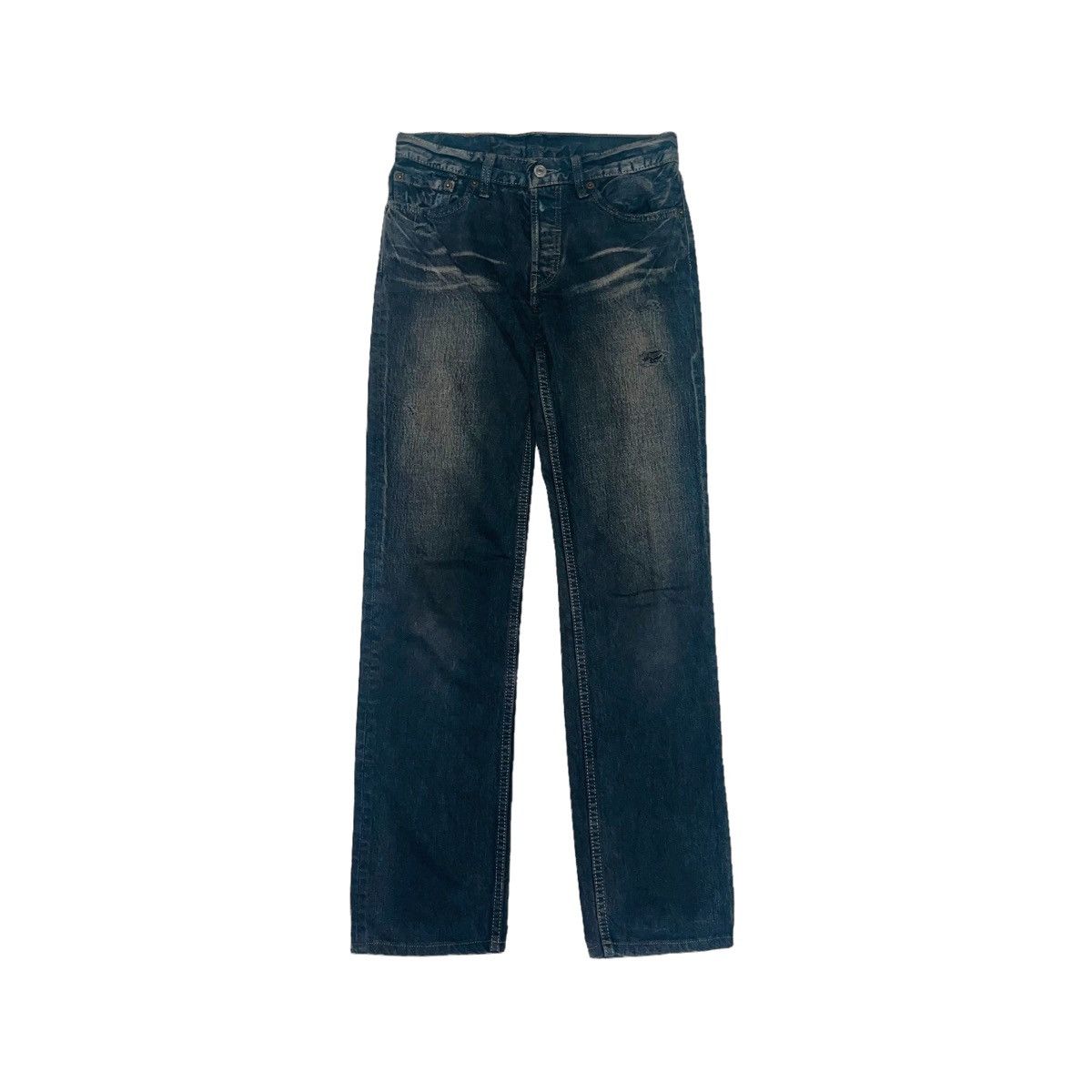 Levi's × Vintage Vintage Levi's 501 Charcoal Denim Jeans 27x31 Size US 27 - 1 Thumbnail