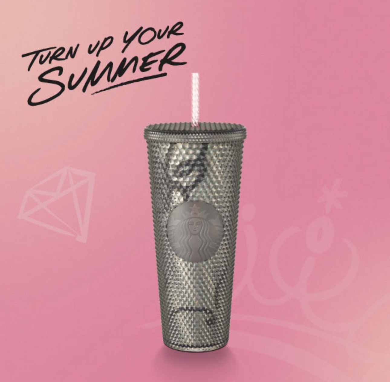 Other BLACKPINK STARBUCKS Collab Asia Exclusive BLACK STUD COLDCUP Size ONE SIZE - 1 Thumbnail