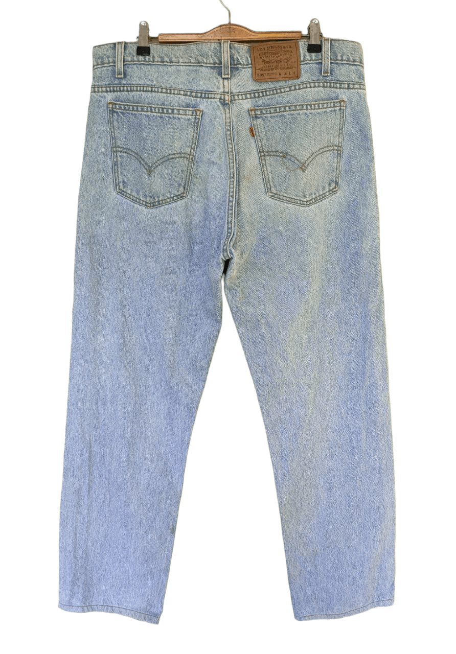 Levi's Vintage Clothing Vintage Levi's 505 Orange Tab Denim Size US 35 - 2 Thumbnail