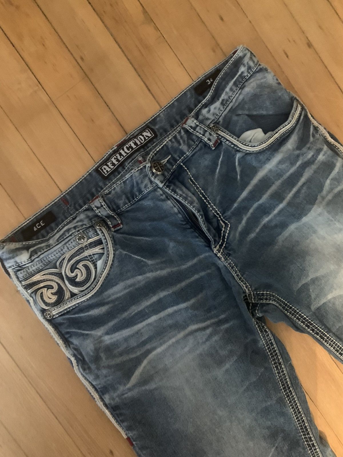 Affliction Ace Denim Jeans sz 34