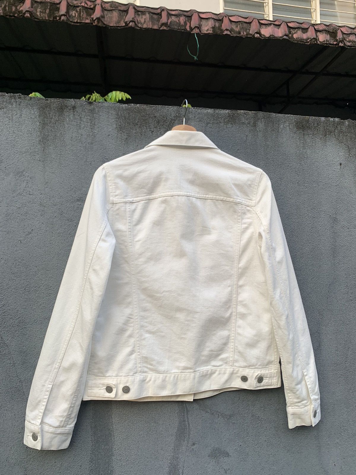 Uniqlo 👹Uniqlo White Trucker Jacket Size US XS / EU 42 / 0 - 12 Thumbnail