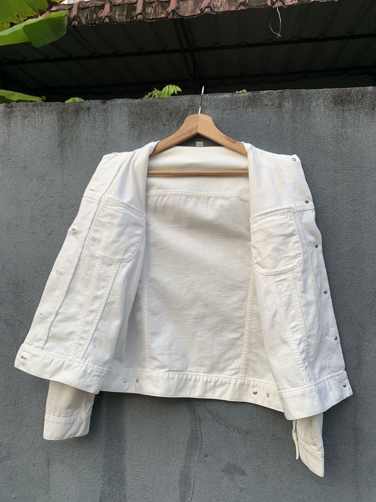 Uniqlo 👹Uniqlo White Trucker Jacket Size US XS / EU 42 / 0 - 14 Thumbnail