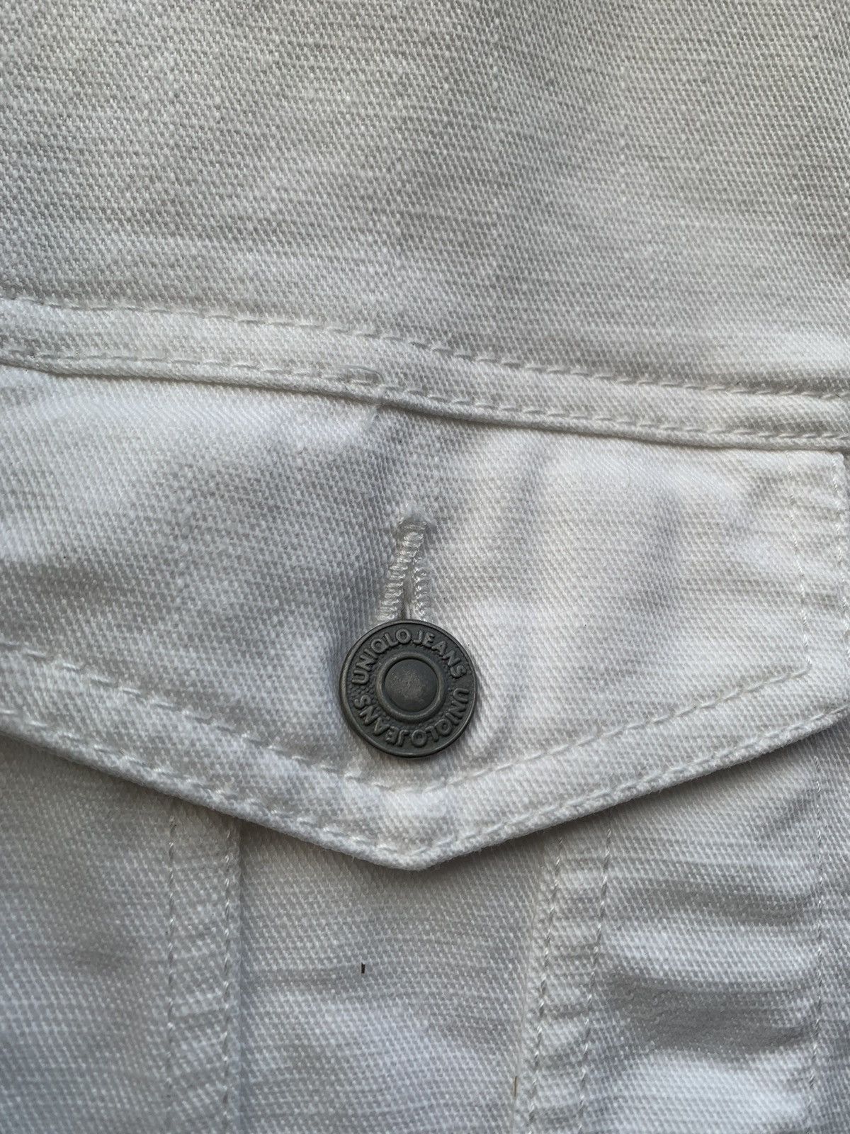 Uniqlo 👹Uniqlo White Trucker Jacket Size US XS / EU 42 / 0 - 6 Thumbnail