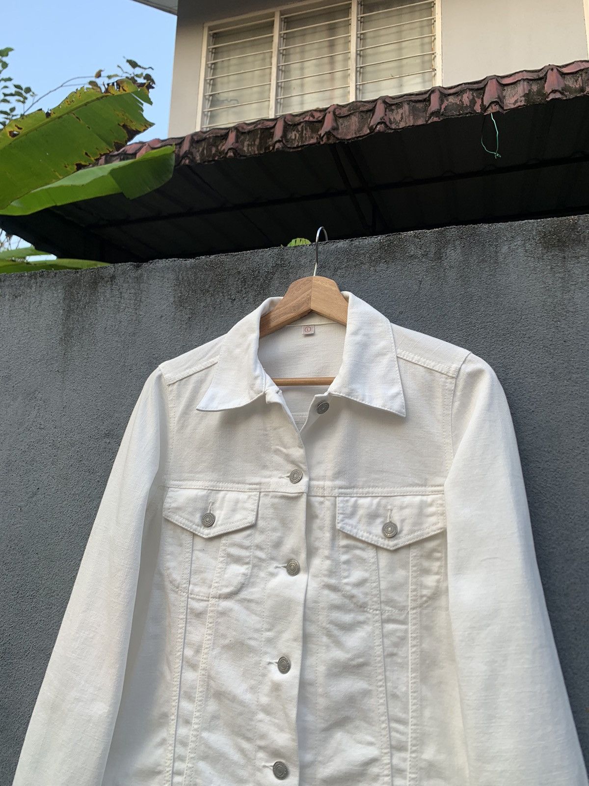 Uniqlo 👹Uniqlo White Trucker Jacket Size US XS / EU 42 / 0 - 5 Thumbnail