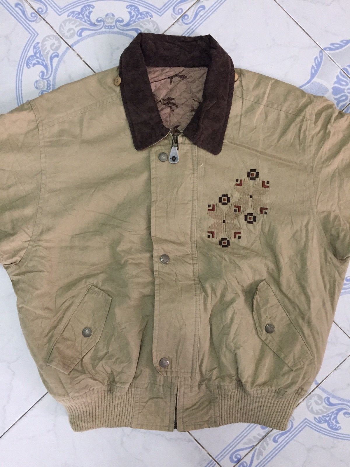 Japanese Brand Move Up Art Bomber Style Jacket Size US M / EU 48-50 / 2 - 2 Thumbnail