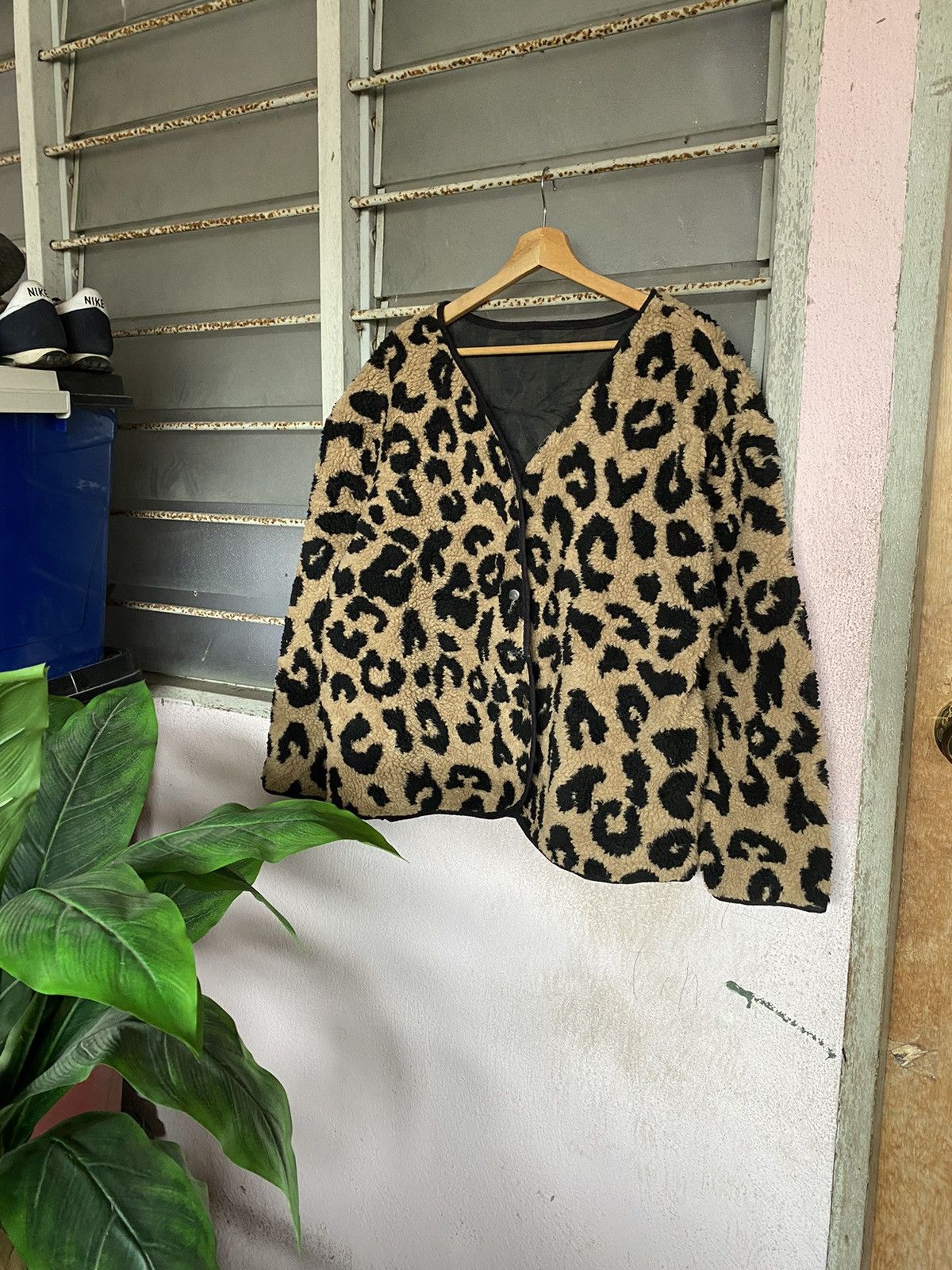 Seditionaries Japanese Brand Deep Pile Leopard Cardigan Size XL / US 12-14 / IT 48-50 - 1 Thumbnail