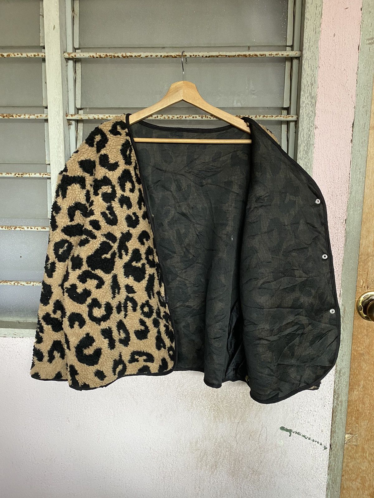 Seditionaries Japanese Brand Deep Pile Leopard Cardigan Size XL / US 12-14 / IT 48-50 - 6 Thumbnail