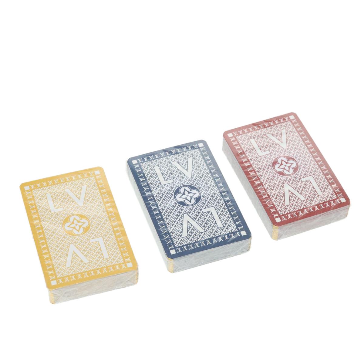 LOUIS VUITTON JEU DE 54 Cartes Playing Cards Blue M65460 LV Auth