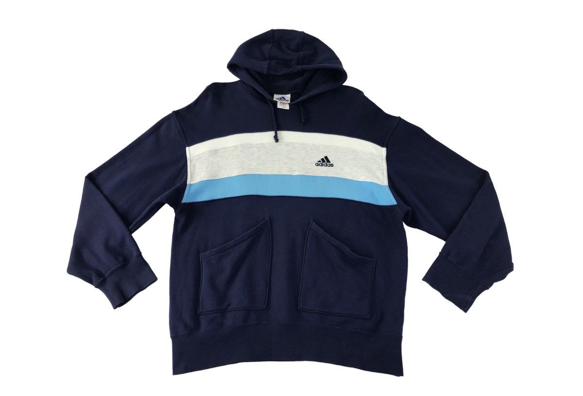 Adidas Sweatshirt Adidas Multicolour Double Pocket Hoodie Style Size US L / EU 52-54 / 3 - 1 Thumbnail