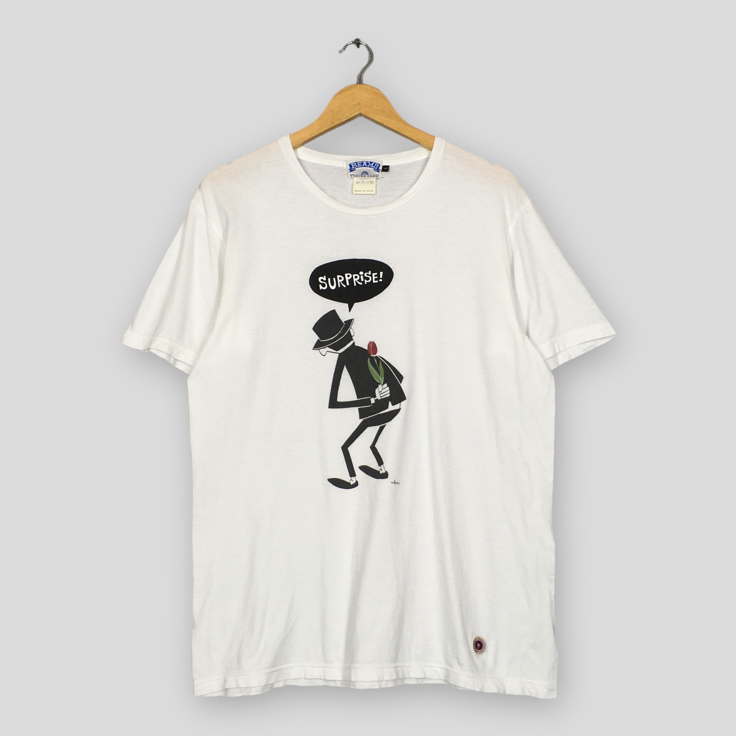 Beams Plus × Japanese Brand × Vintage Vintage Beams x Yusuke Hanai Japan Pullover T Shirt Large Size US L / EU 52-54 / 3 - 1 Thumbnail
