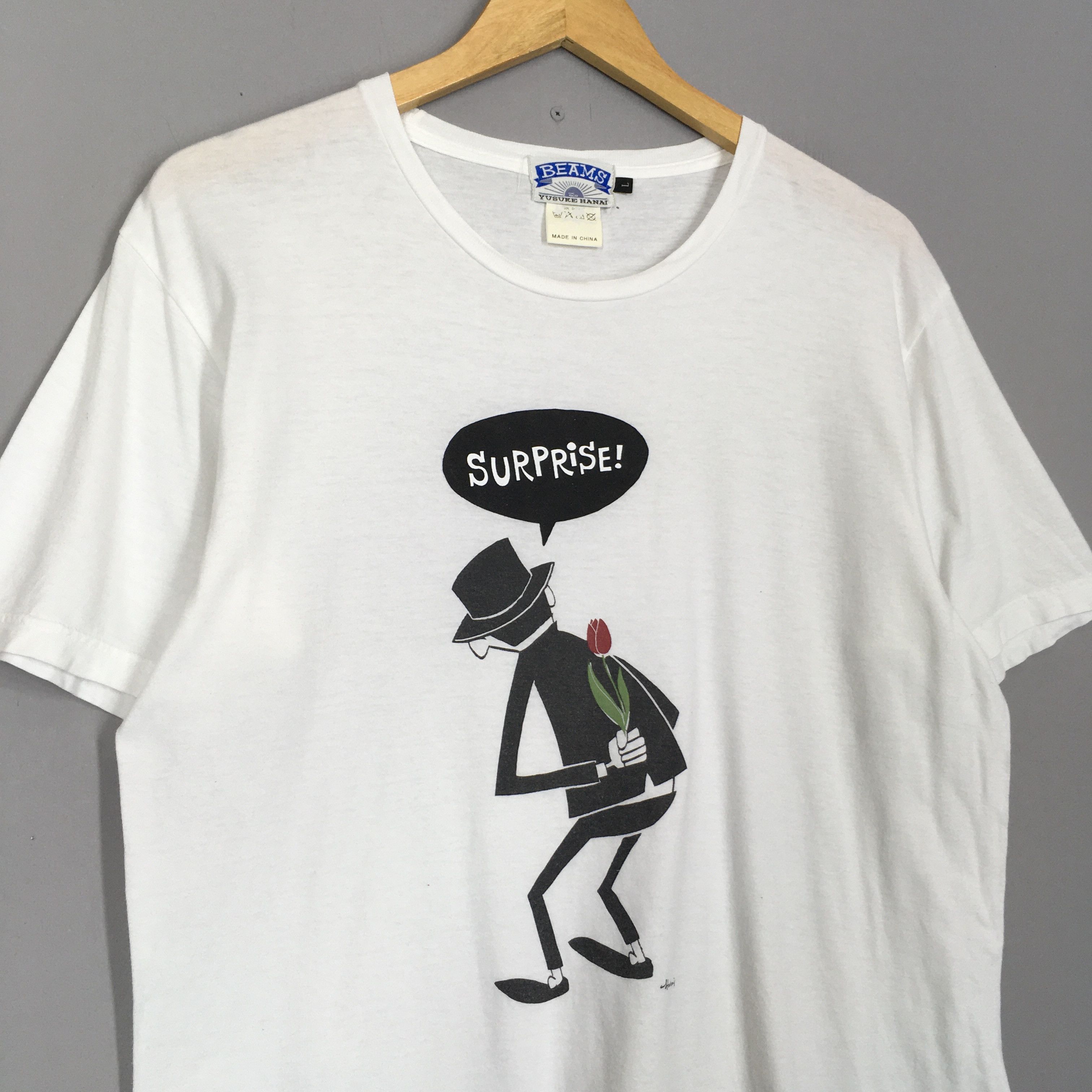 Beams Plus × Japanese Brand × Vintage Vintage Beams x Yusuke Hanai Japan Pullover T Shirt Large Size US L / EU 52-54 / 3 - 3 Thumbnail