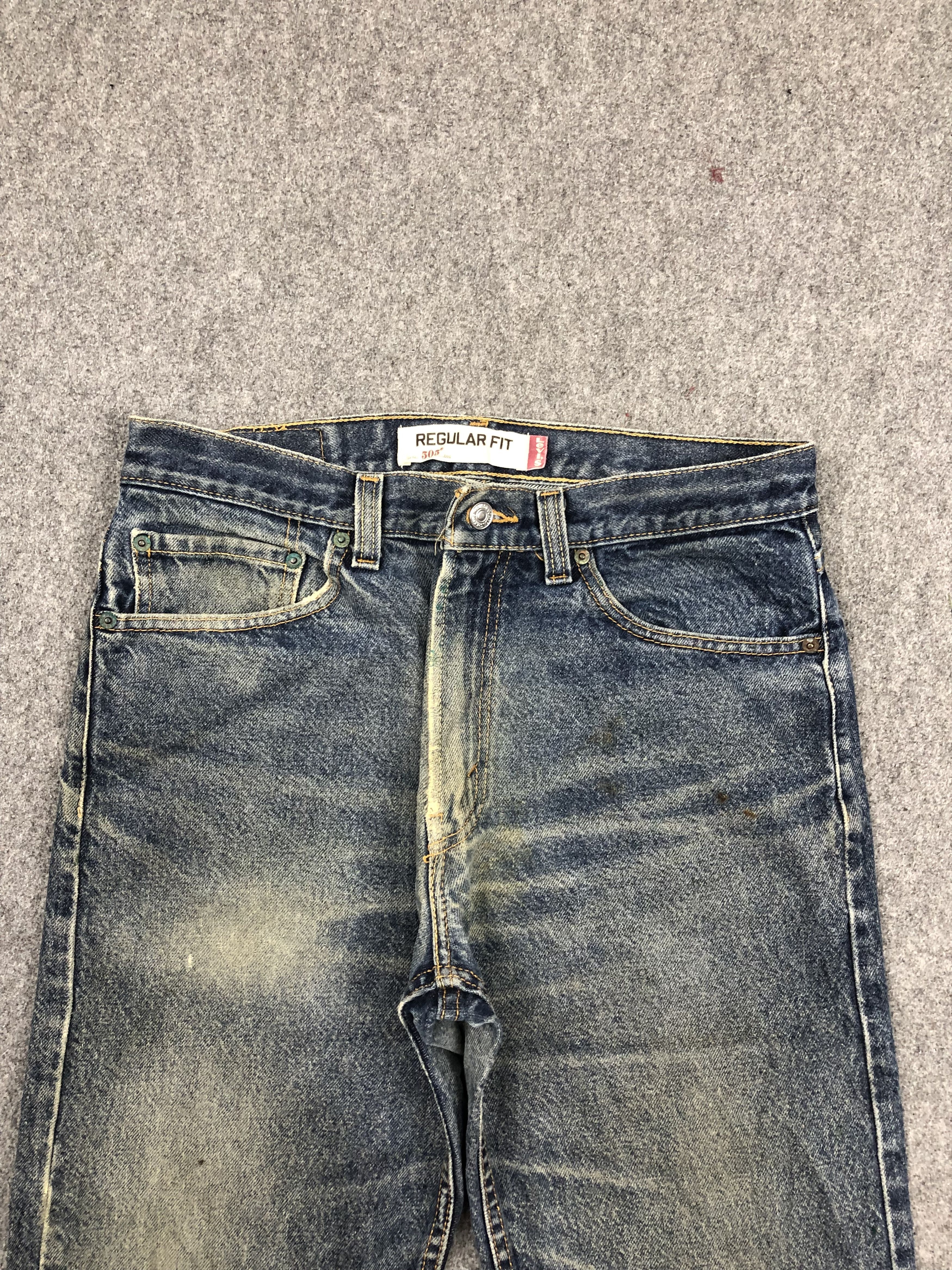 Levi's × Vintage Faded Blue Vintage Levis 505 Jeans DP1506 Size US 34 / EU 50 - 2 Thumbnail