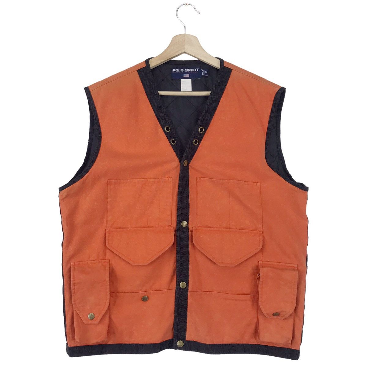 Polo Ralph Lauren × Ralph Lauren Vintage Polo Ralph Lauren Canvas Multi Pocket Vest Size US M / EU 48-50 / 2 - 1 Thumbnail