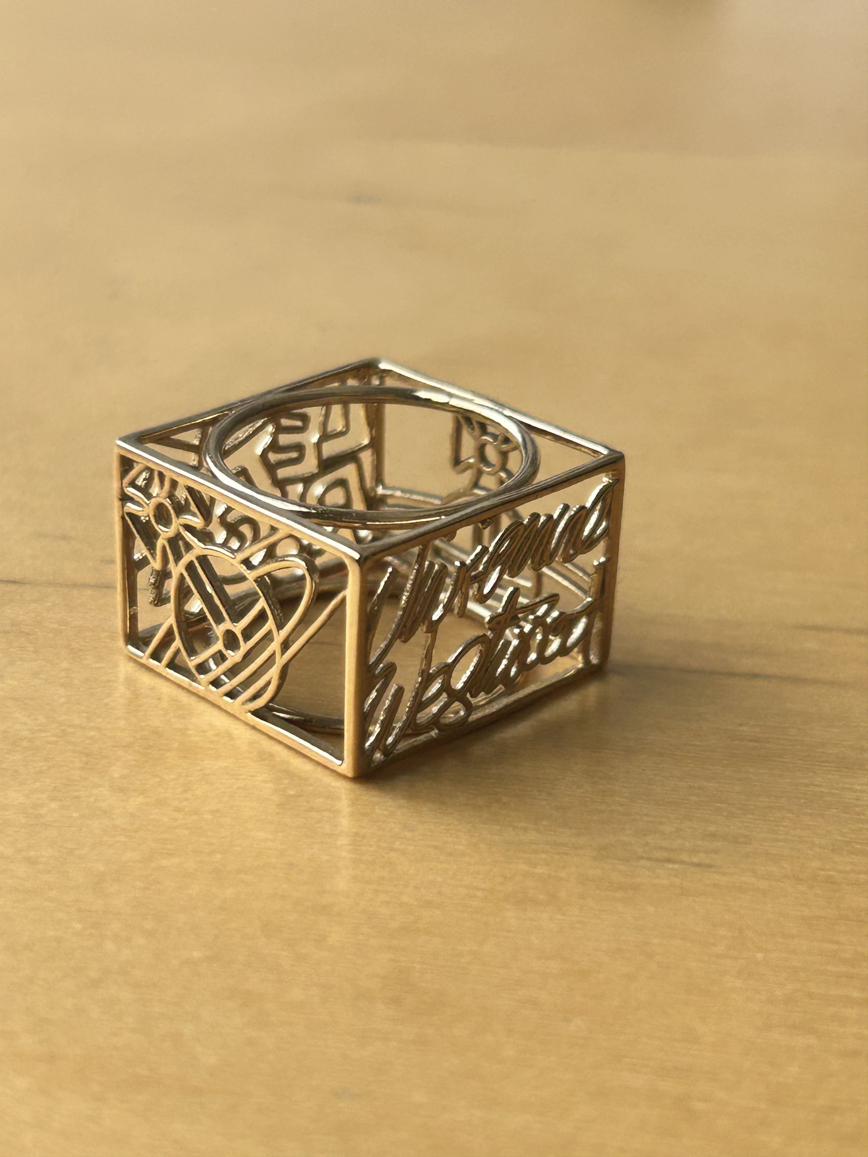 Vivienne Westwood Hollow 4 Sided Ring w/ 4 Different logos / Vibes Size ONE SIZE - 4 Thumbnail
