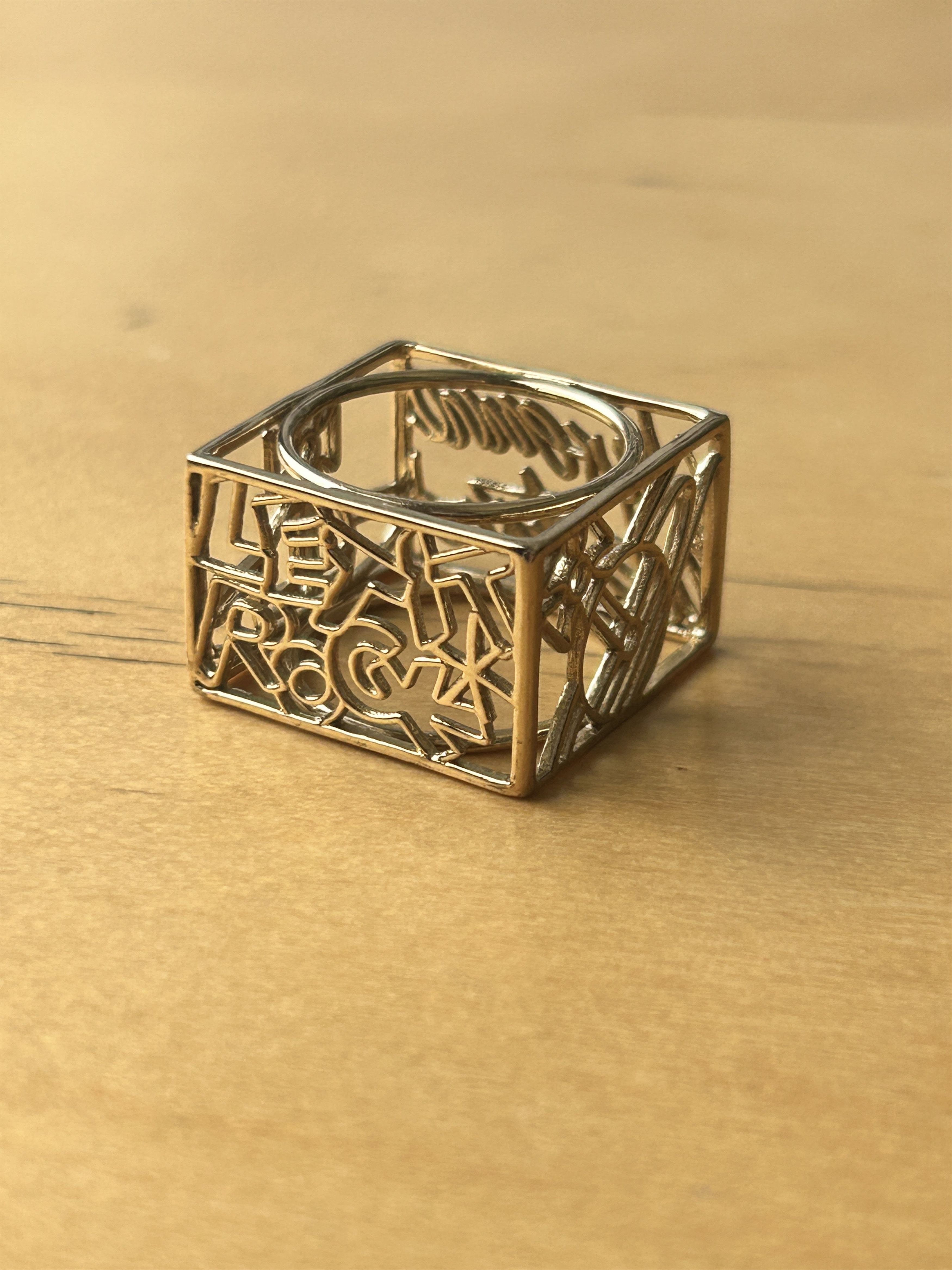 Vivienne Westwood Hollow 4 Sided Ring w/ 4 Different logos / Vibes Size ONE SIZE - 5 Thumbnail