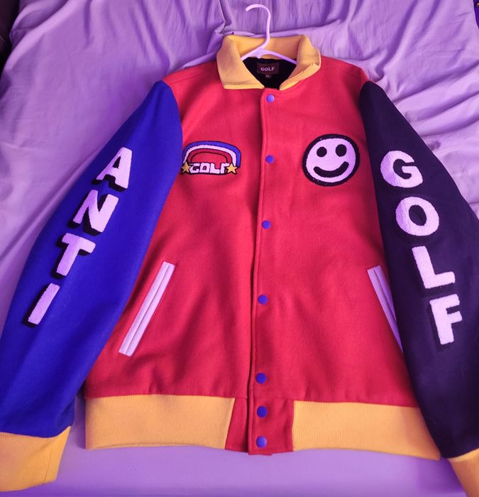 Golf wang discount primary varsity jacket