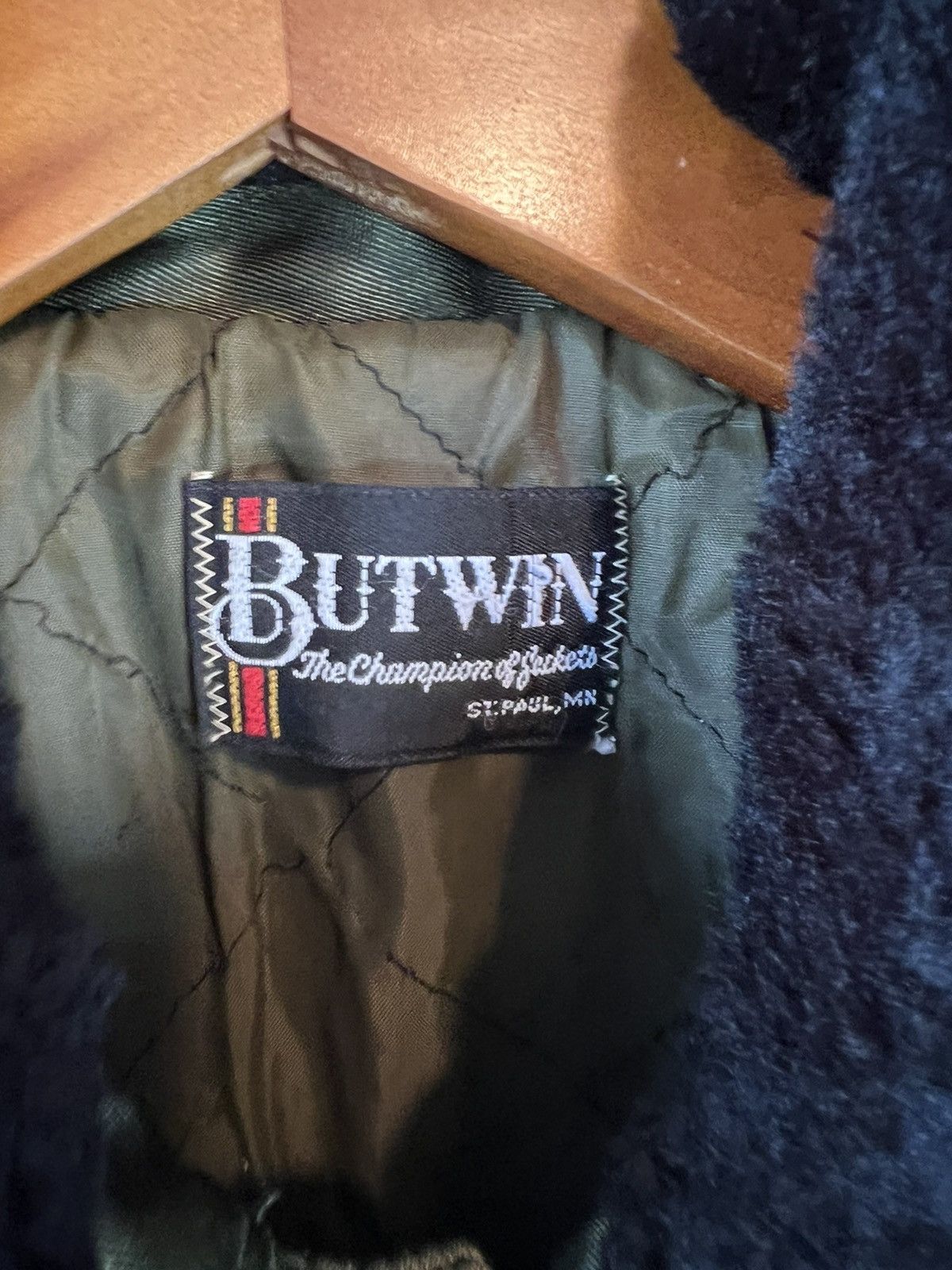 Vintage Vintage Butwin Bomber Fur Jacket Size US L / EU 52-54 / 3 - 3 Thumbnail