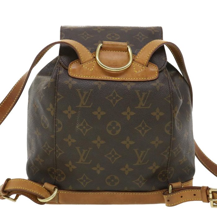 Authentic Louis Vuitton Monogram Montsouris MM Backpack M51136 LV