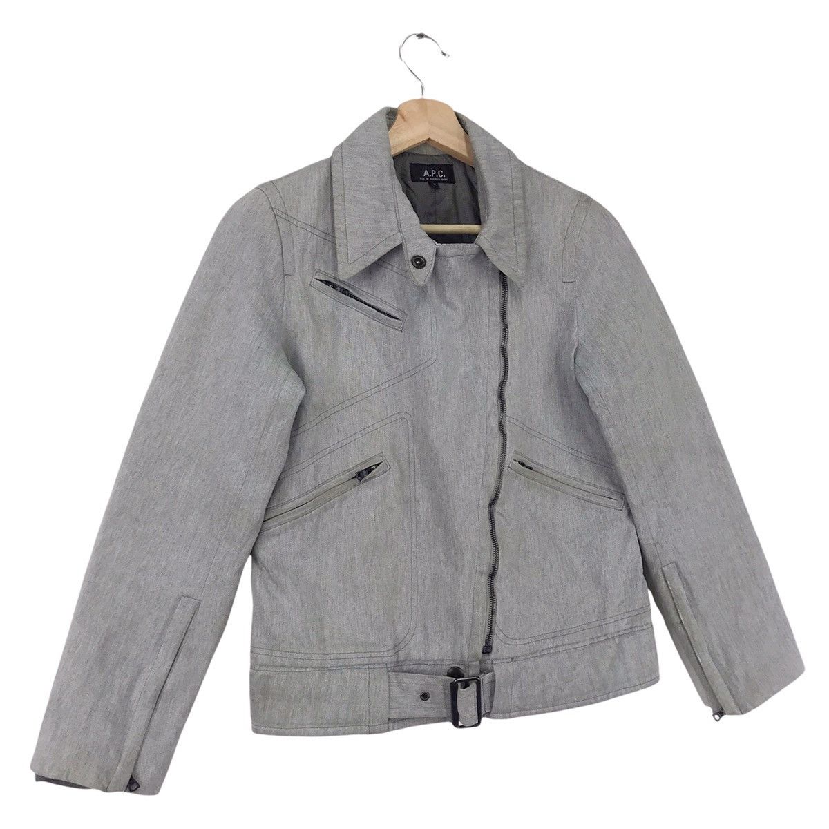 A.P.C. A.P.C Double Collar Riders Jacket Size US M / EU 48-50 / 2 - 3 Thumbnail