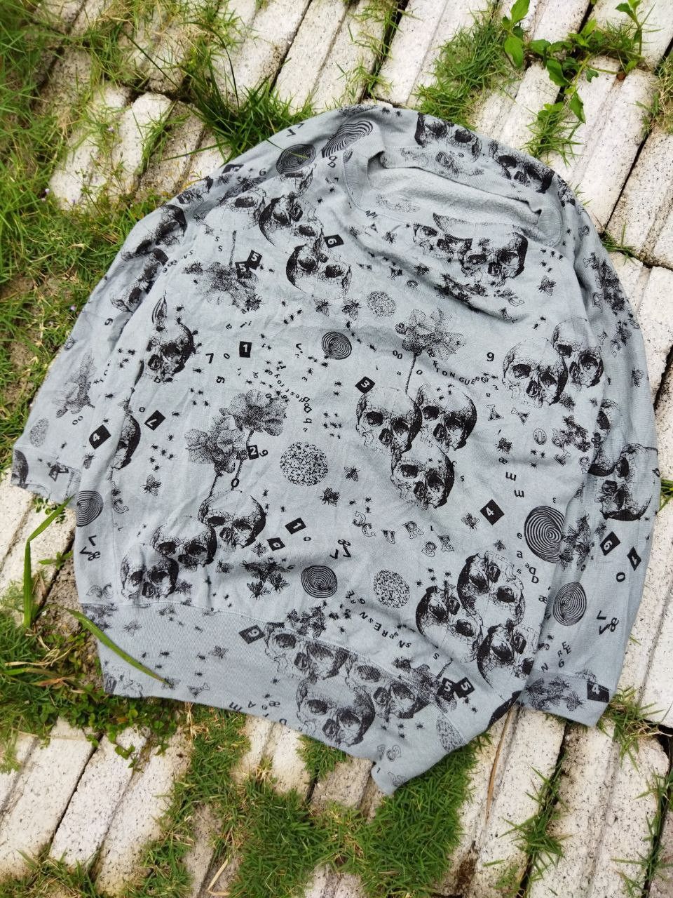 Hysteric Glamour Vintage Hysteric Skull Overprint Sweatshirt Size M / US 6-8 / IT 42-44 - 2 Thumbnail