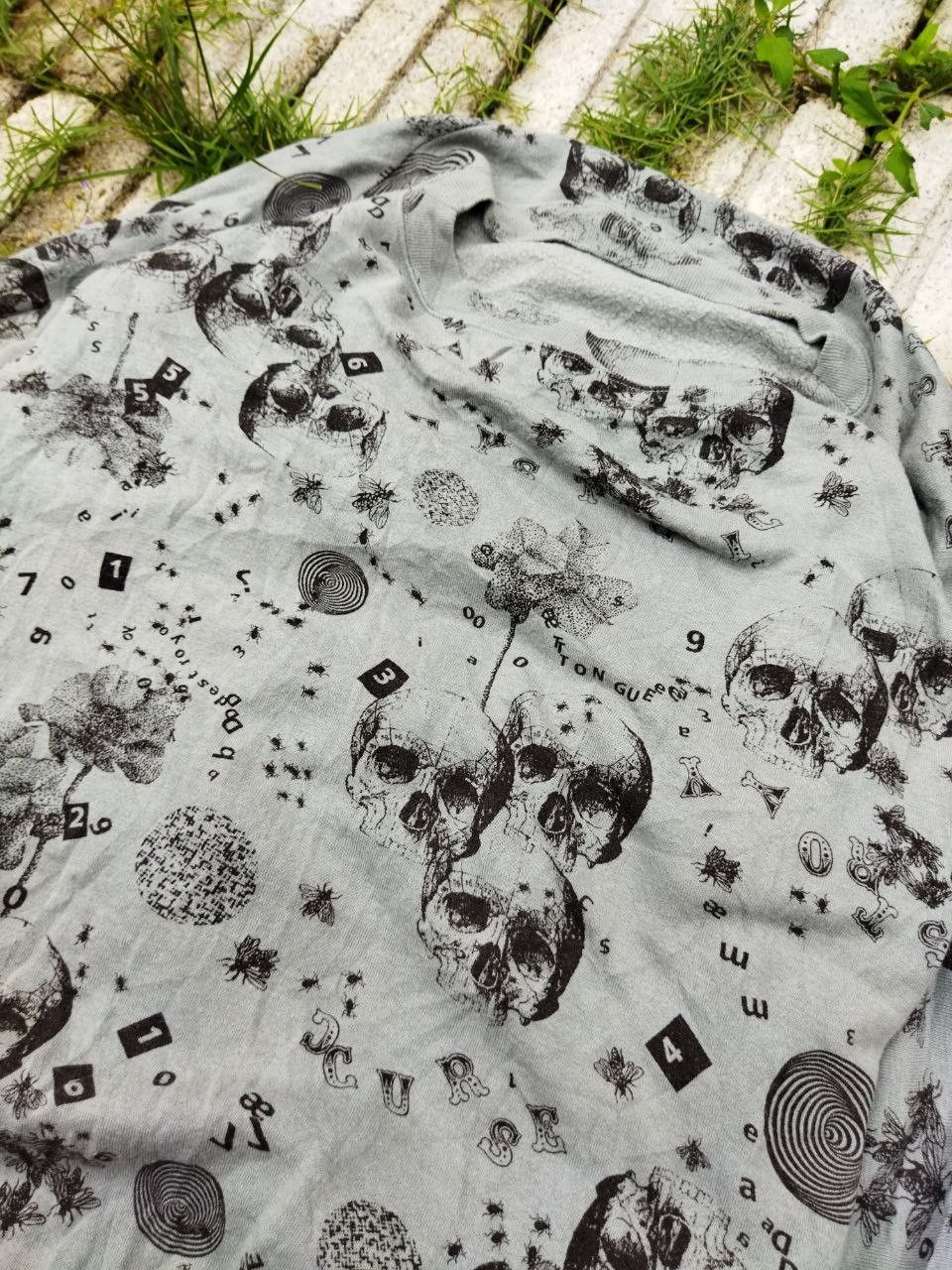 Hysteric Glamour Vintage Hysteric Skull Overprint Sweatshirt Size M / US 6-8 / IT 42-44 - 3 Thumbnail