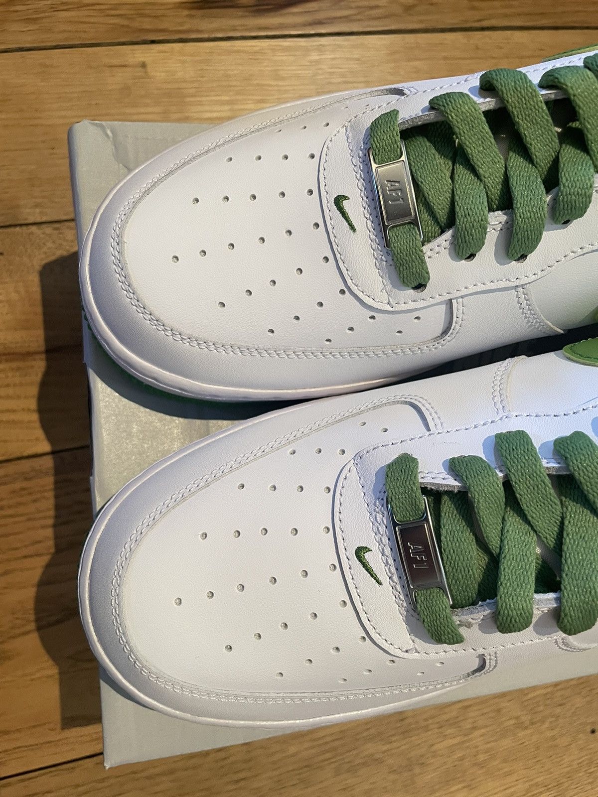 Nike Nike Air Force 1 White Chlorophyll Size US 12 / EU 45 - 3 Thumbnail