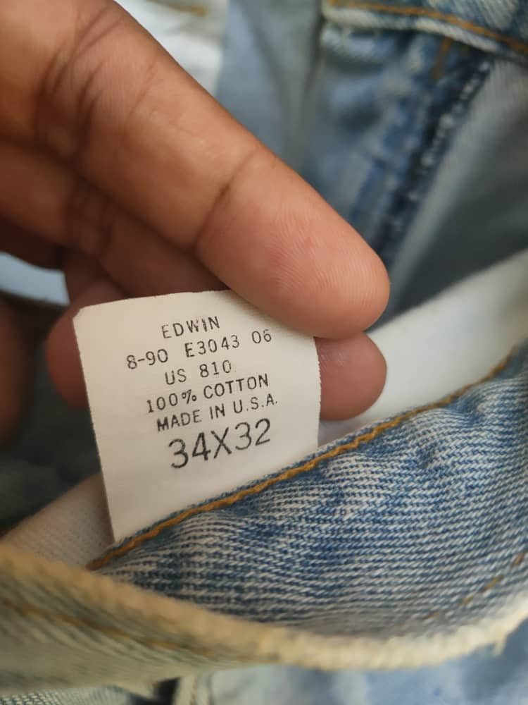 Edwin 80s Edwin Denim Made In USA Size US 34 / EU 50 - 6 Thumbnail