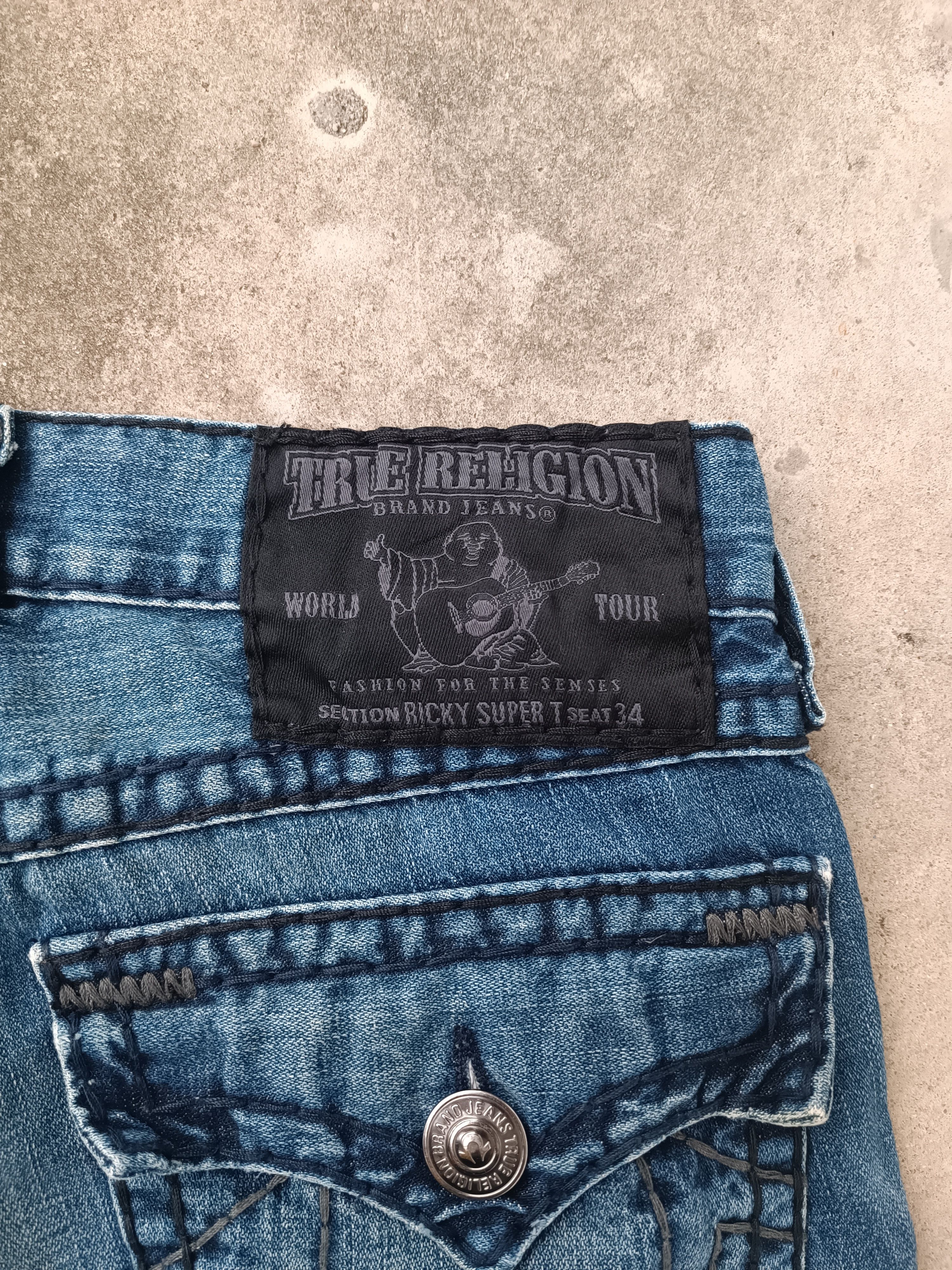 True Religion True Religion Ricky Super T Jeans Size US 32 / EU 48 - 9 Thumbnail
