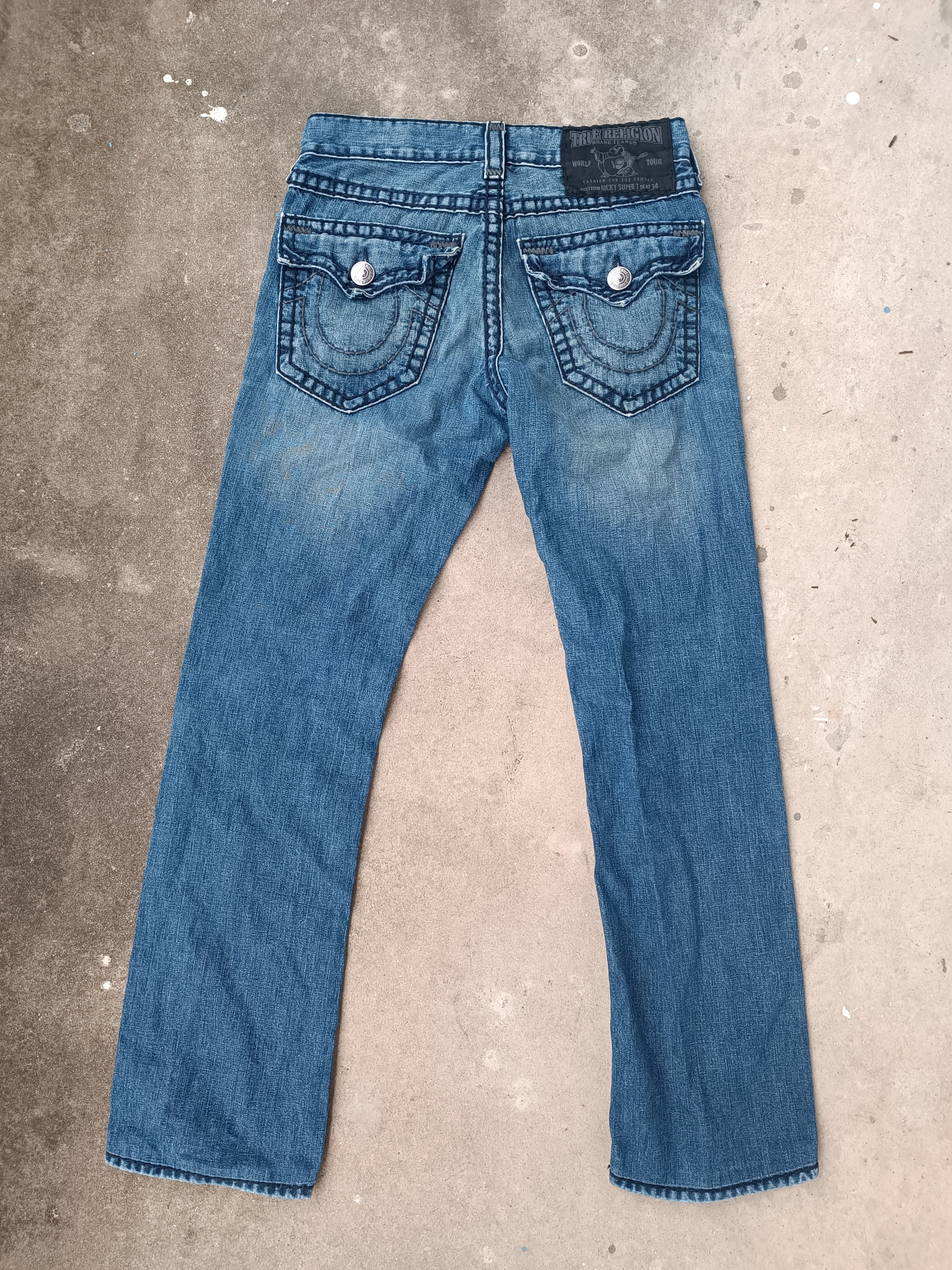 True Religion RICKY SUPER T W32 アイスブルー True Religion RICKY SUPER T W32 アイスブルー