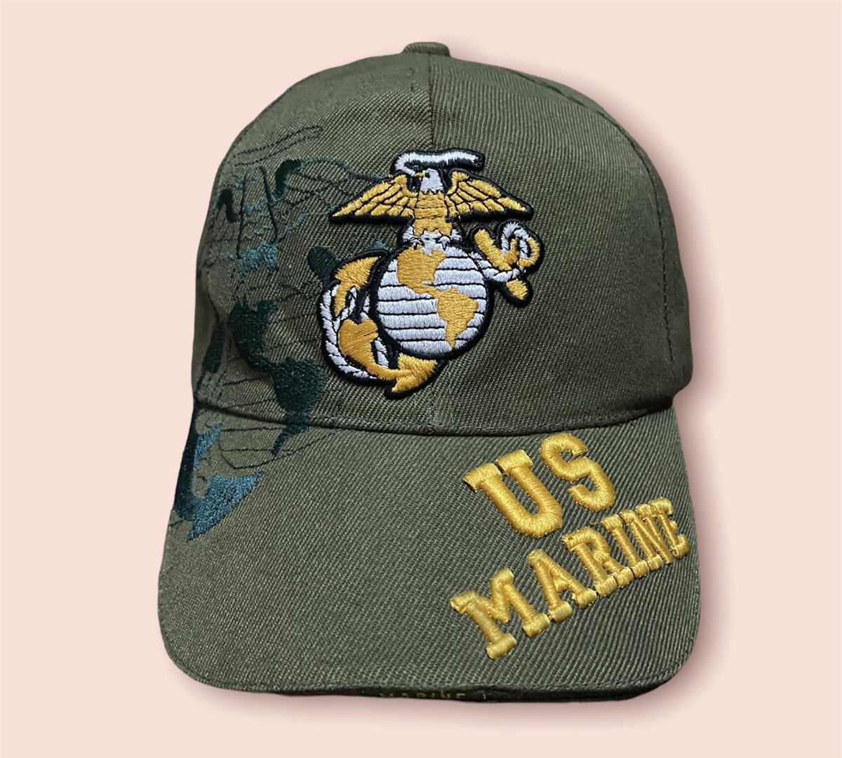 Vintage Vintage Us Marine Cap Size ONE SIZE - 1 Thumbnail