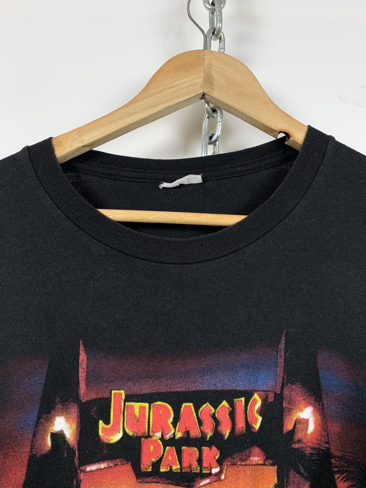 Vintage 1993 Vintage Jurassic Park Have A Nice Day Movie T-Shirt Size US XL / EU 56 / 4 - 10 Thumbnail