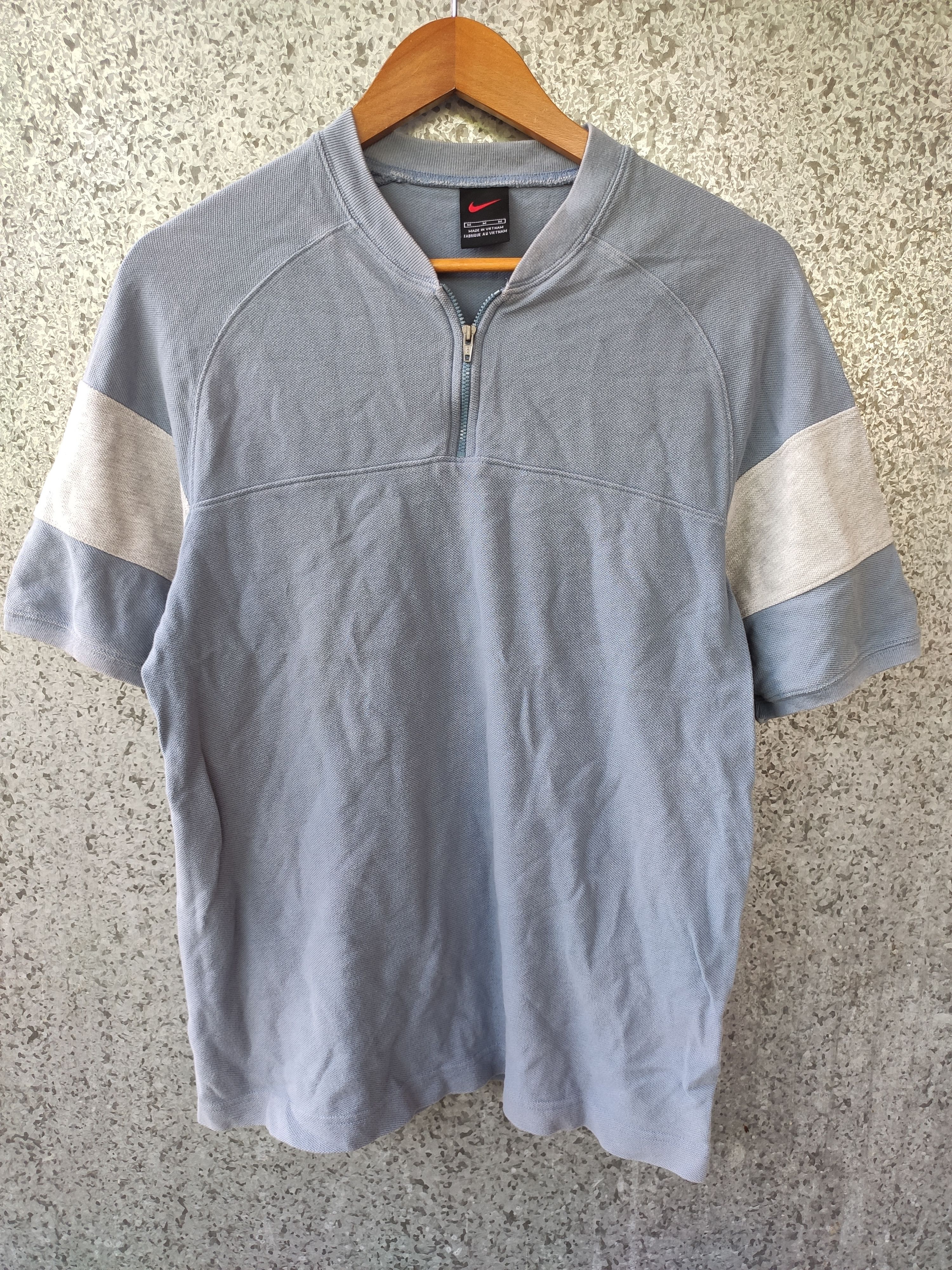 Nike 🔥 Vintage 90s Vintage nike half zipper t shirt Size US M / EU 48-50 / 2 - 1 Thumbnail