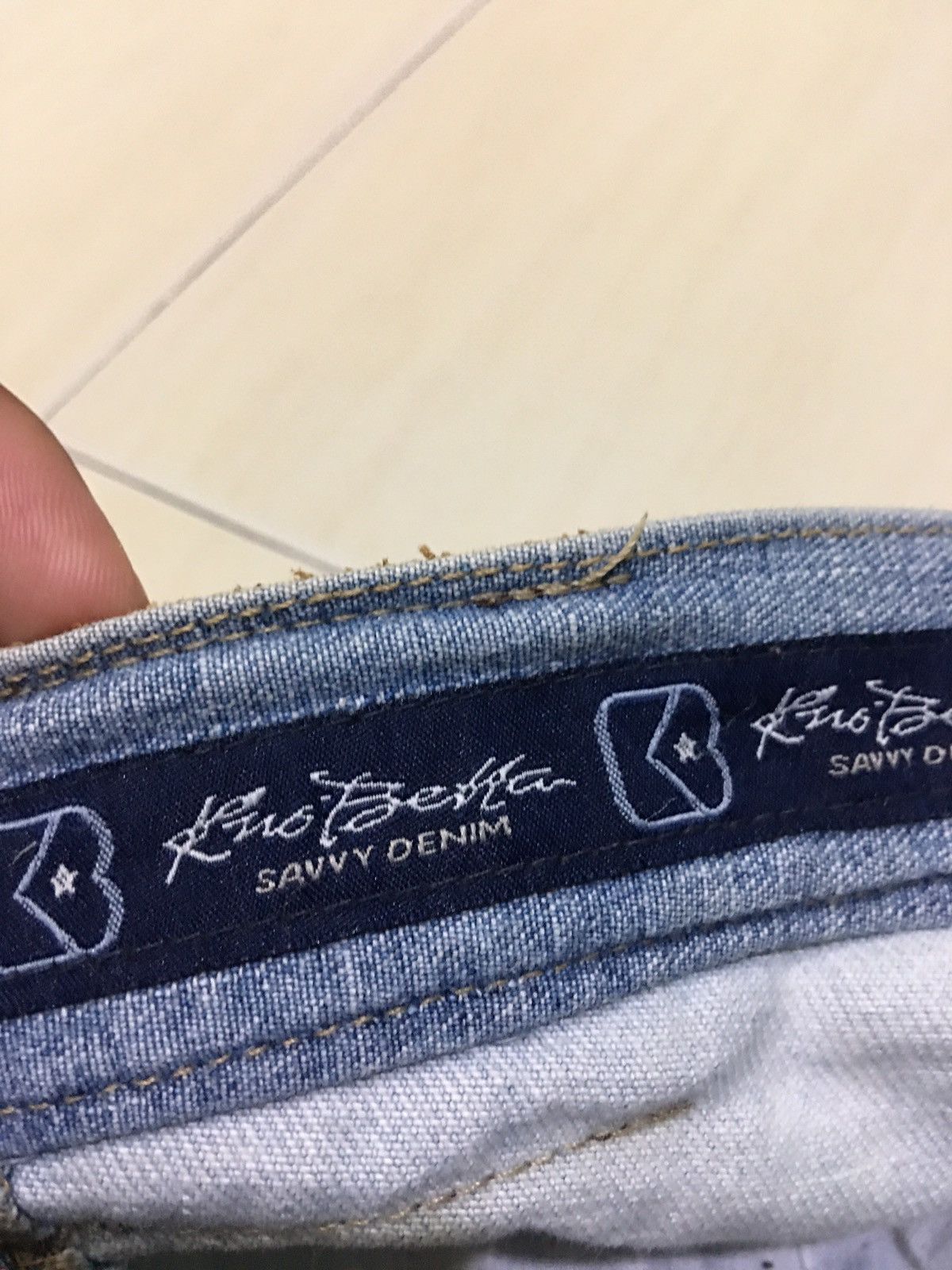 Japanese Brand KBJ JEANS Japanese Stlye Patchwork Jeans Pant Baggy Denim Size US 37 - 8 Thumbnail