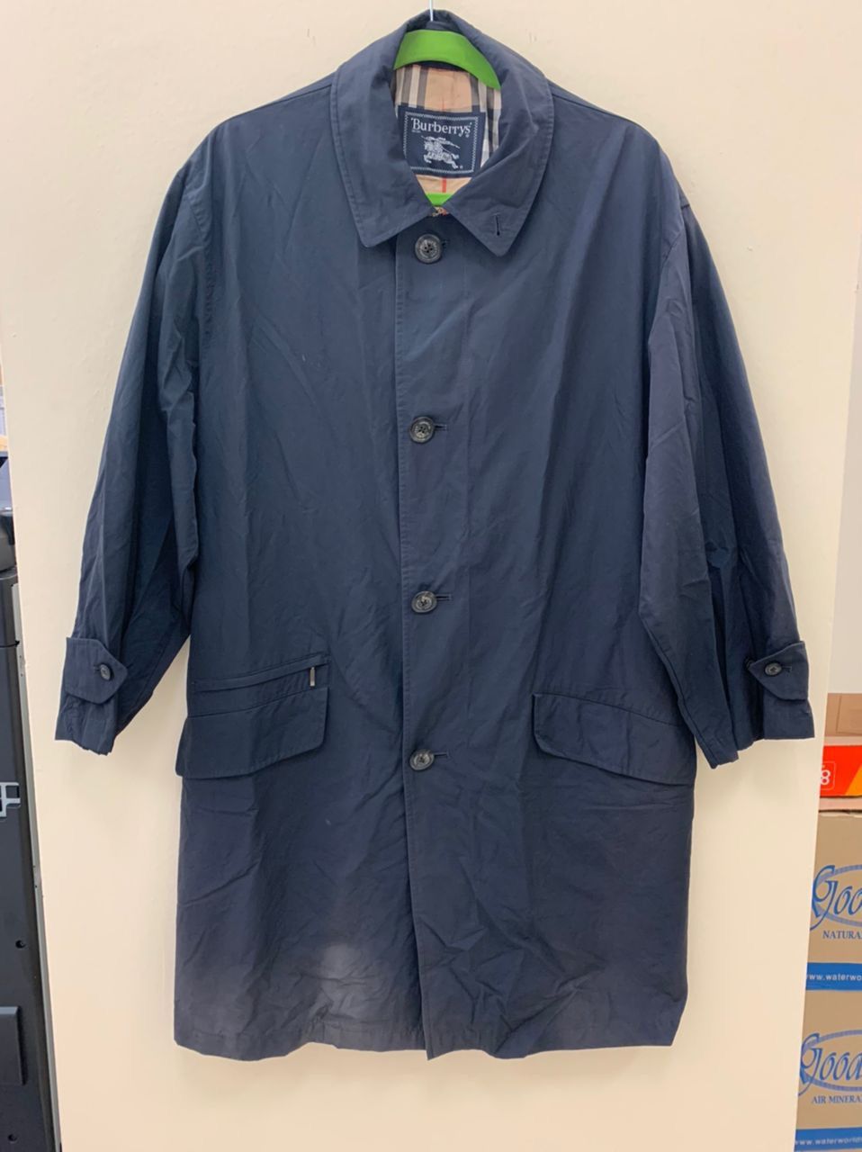 image of Burberry's Vintage Light Jacket in Blue, Men's (Size Large)
