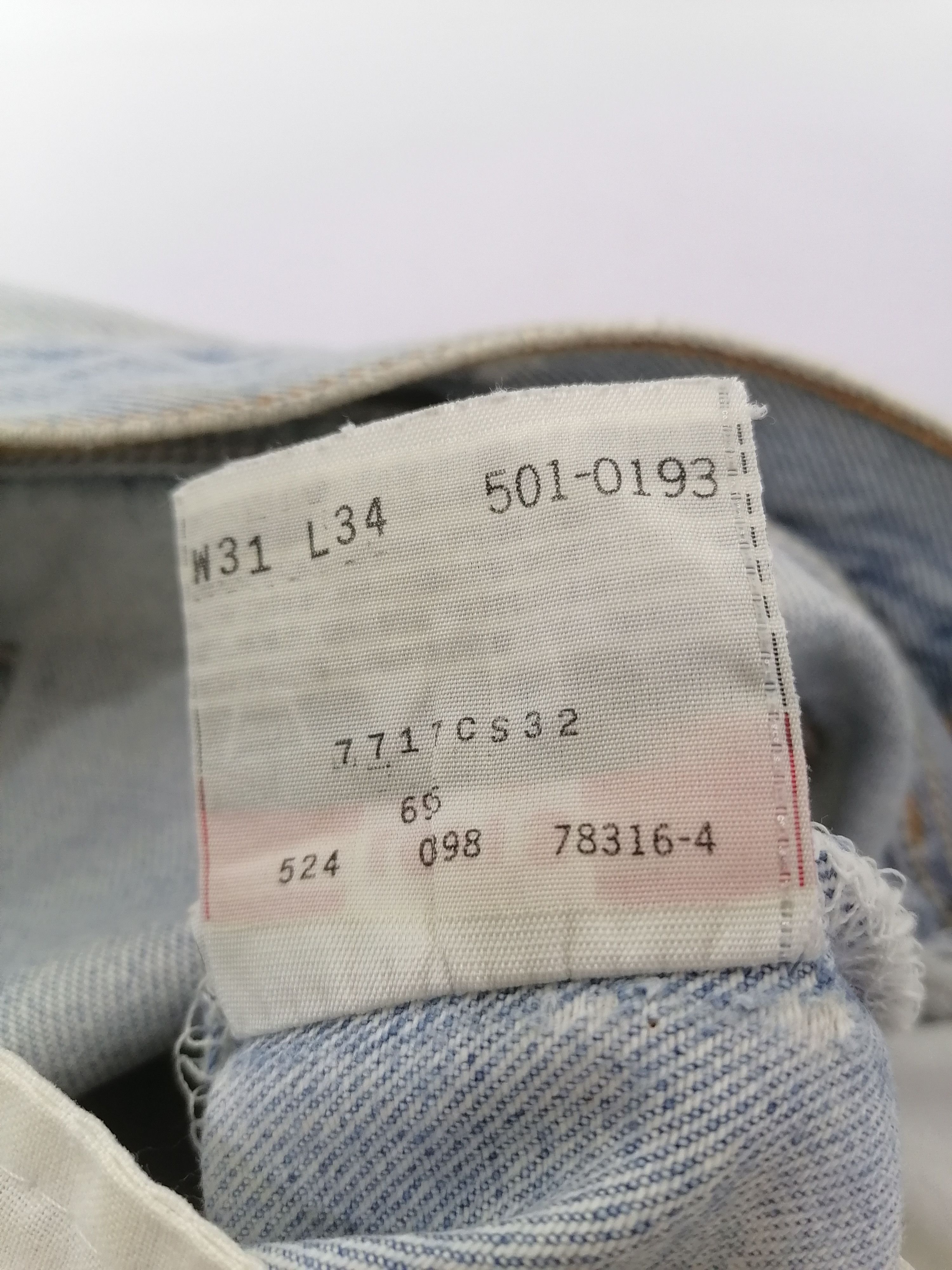Other 524 Levi's Optimist Rare Fly Button Denim Jeans Size US 30 / EU 46 - 7 Thumbnail