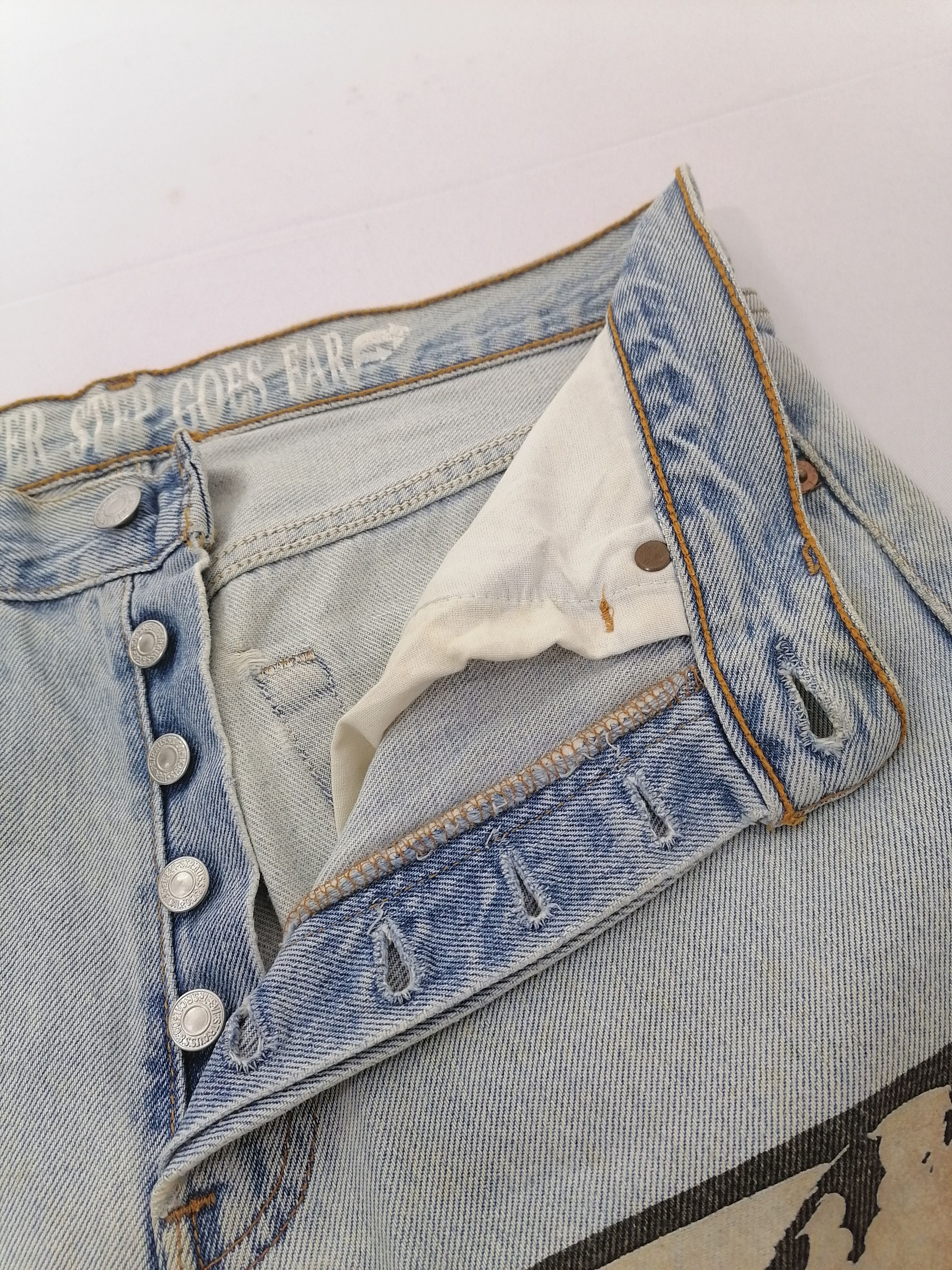 Other 524 Levi's Optimist Rare Fly Button Denim Jeans Size US 30 / EU 46 - 5 Thumbnail