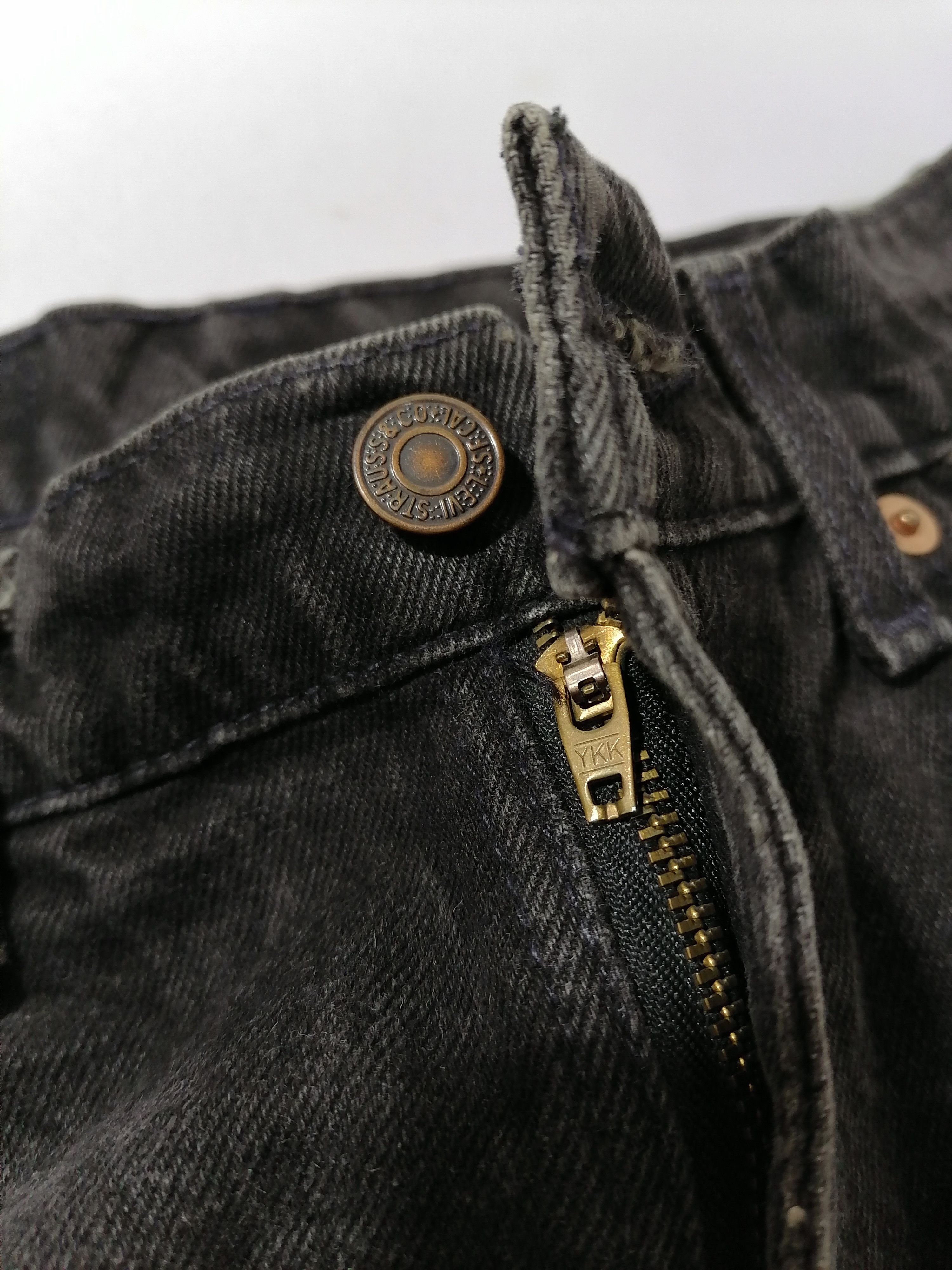 Levi's 512 Levi's Slim Fit Black Denim Jeans Size US 28 / EU 44 - 4 Thumbnail
